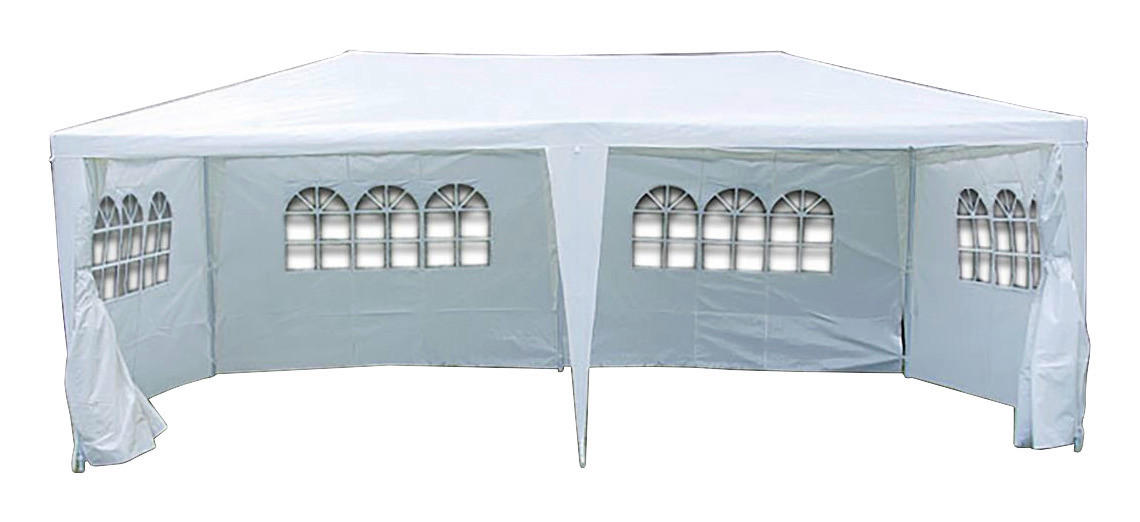 VCM Pavillon weiß Metall B/H/L: ca. 600x197x300 cm