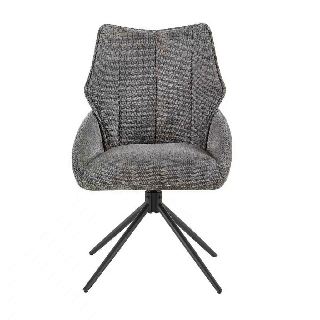 Thumbnail - Drehstuhl Cali anthrazit Webstoff B/T: ca. 57x61 cm