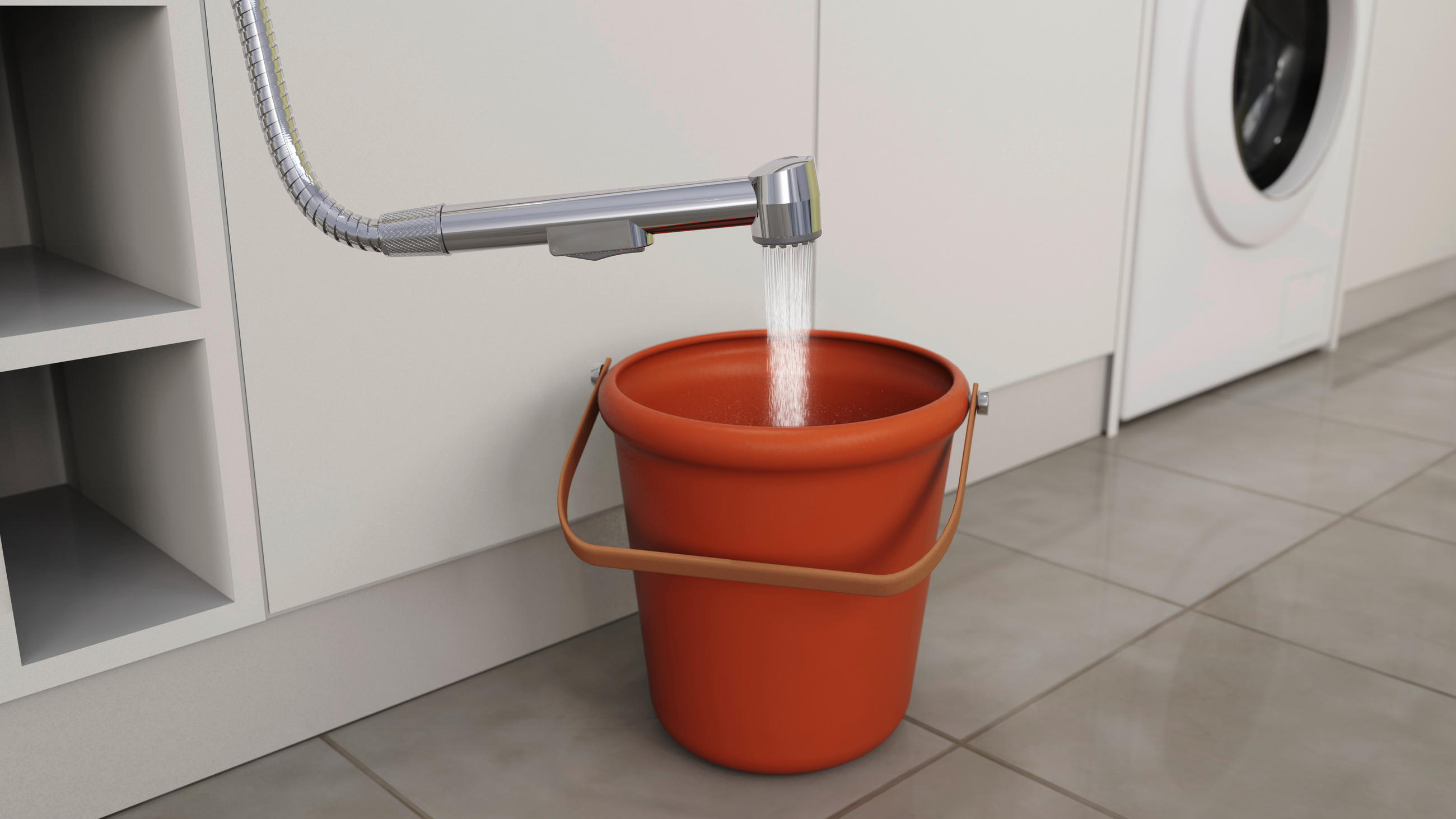 Thumbnail - Eisl Waschbeckenbrause-Set Chrom B/H/L: ca. 3,3x18x150 cm