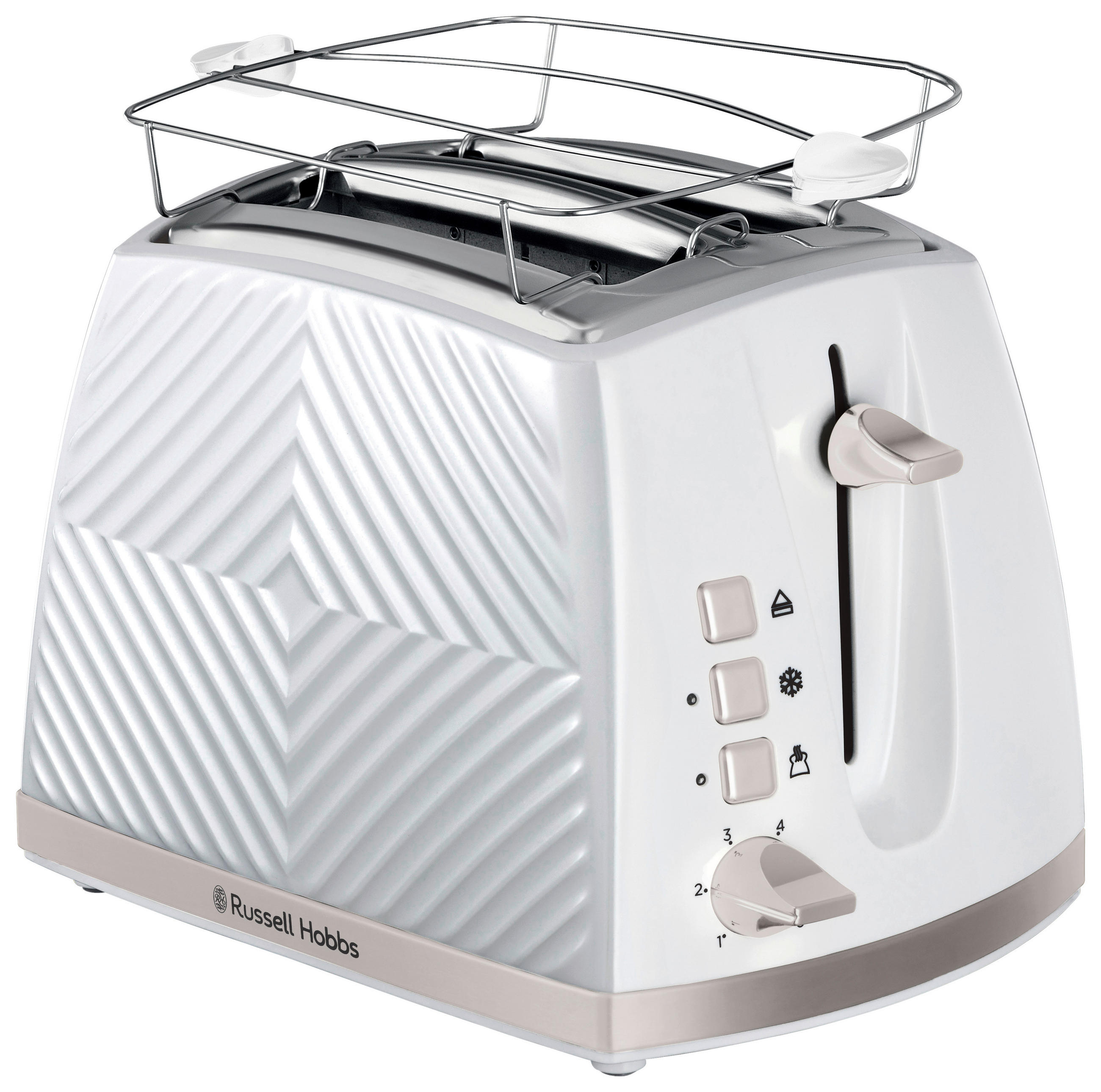 Russell Hobbs Toastautomat 26391-56 weiß Edelstahl Edelstahl B/H/T: ca. 37x22x18 cm
