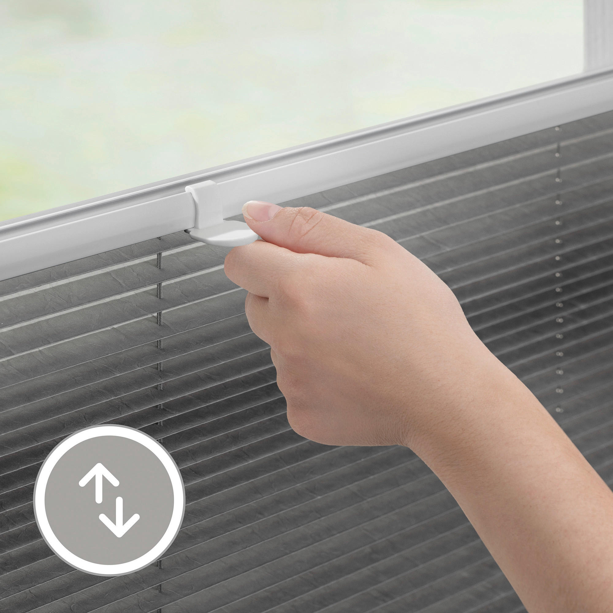 Thumbnail - LICHTBLICK Spannplissee hellgrau B/L: ca. 60x210 cm