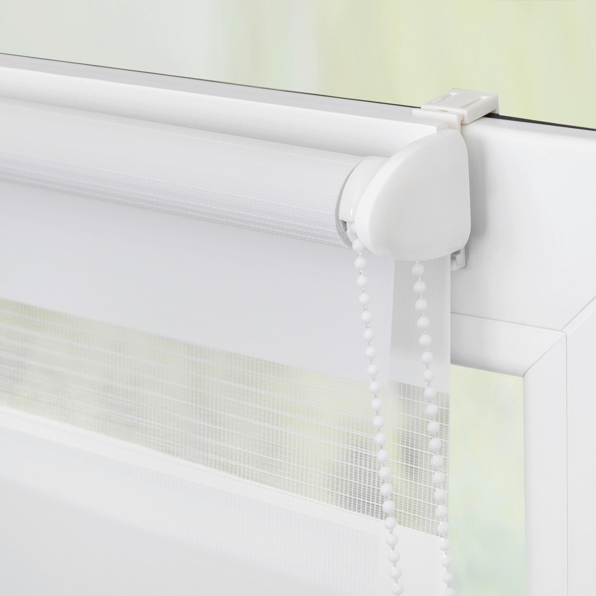 Thumbnail - LICHTBLICK Doppelrollo Duo Sterne petrol B/T: ca. 45x150 cm