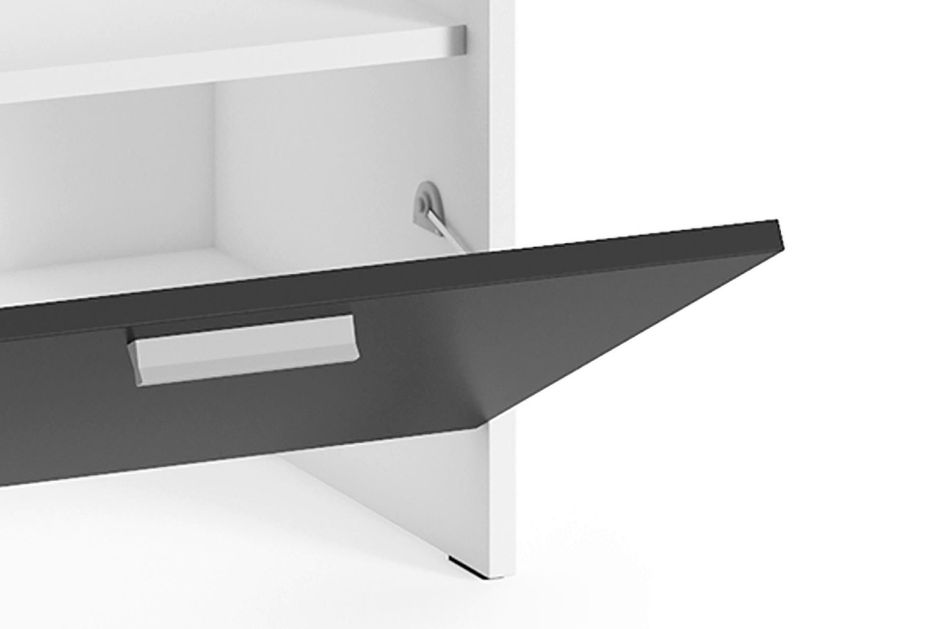 Thumbnail - Sitzbank BEN weiß schwarz B/H/T: ca. 60x48x35 cm