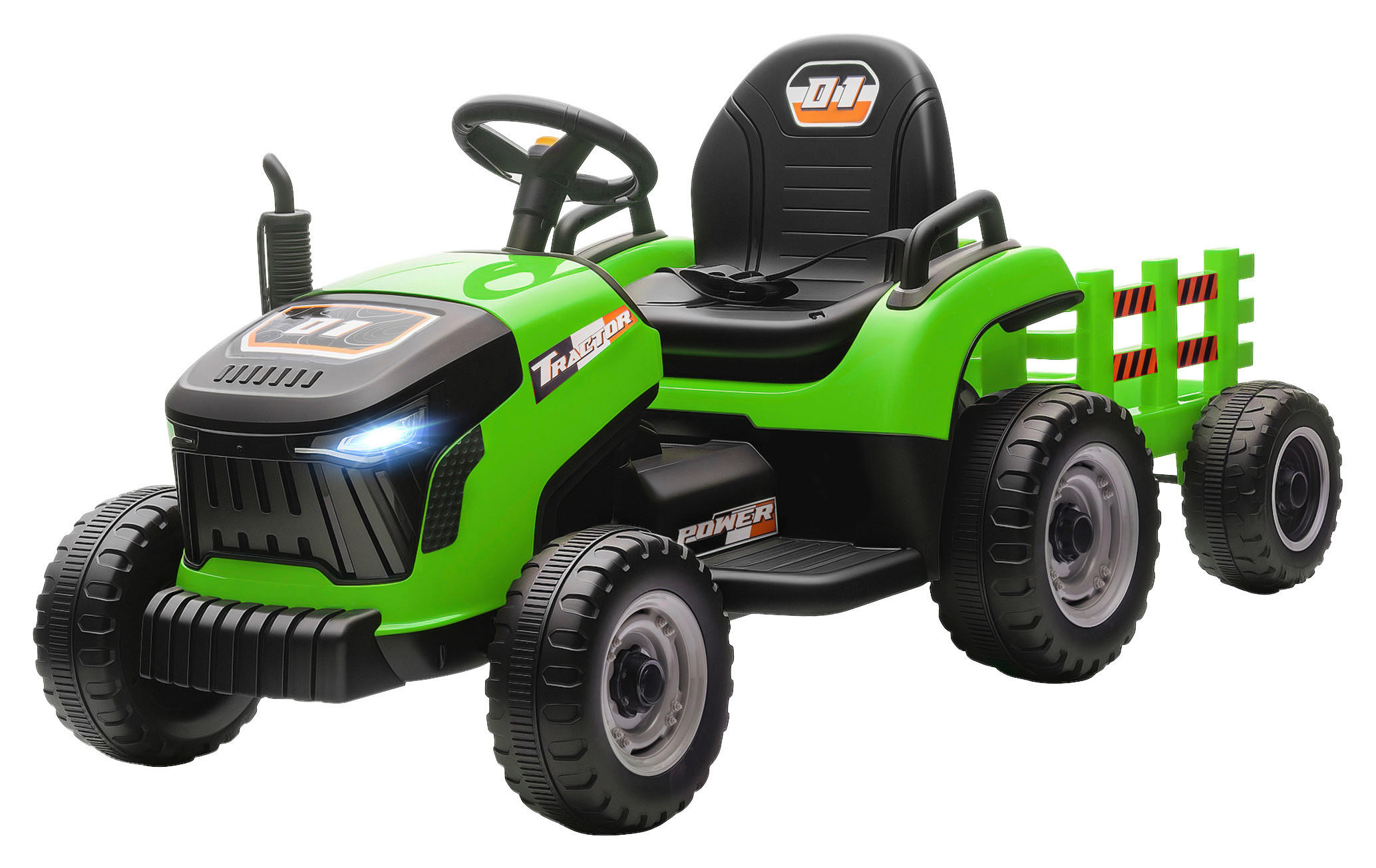 AIYAPLAY Elektrischer Traktor grün B/H/L: ca. 58x55x139 cm
