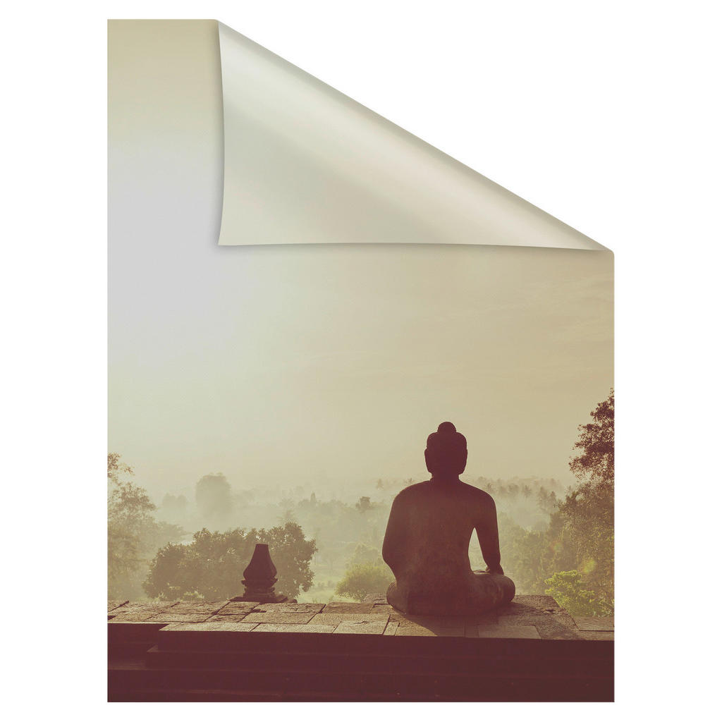 Thumbnail - LICHTBLICK Fensterfolie Tempel Tempel orange B/L: ca. 100x100 cm