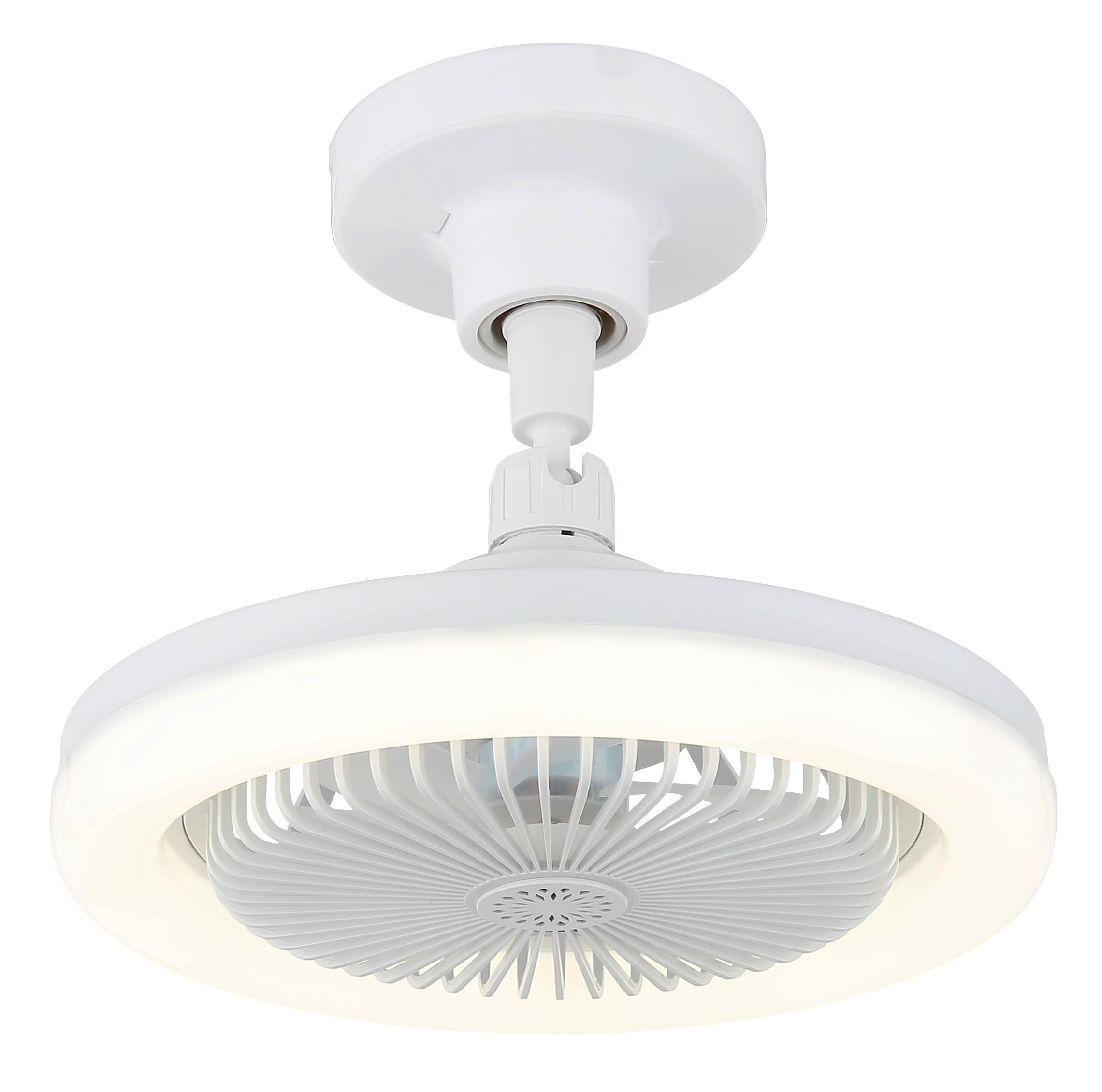 GLOBO Deckenventilator weiß Opal H/D: ca. 21,7x25,8 cm max. 20 W