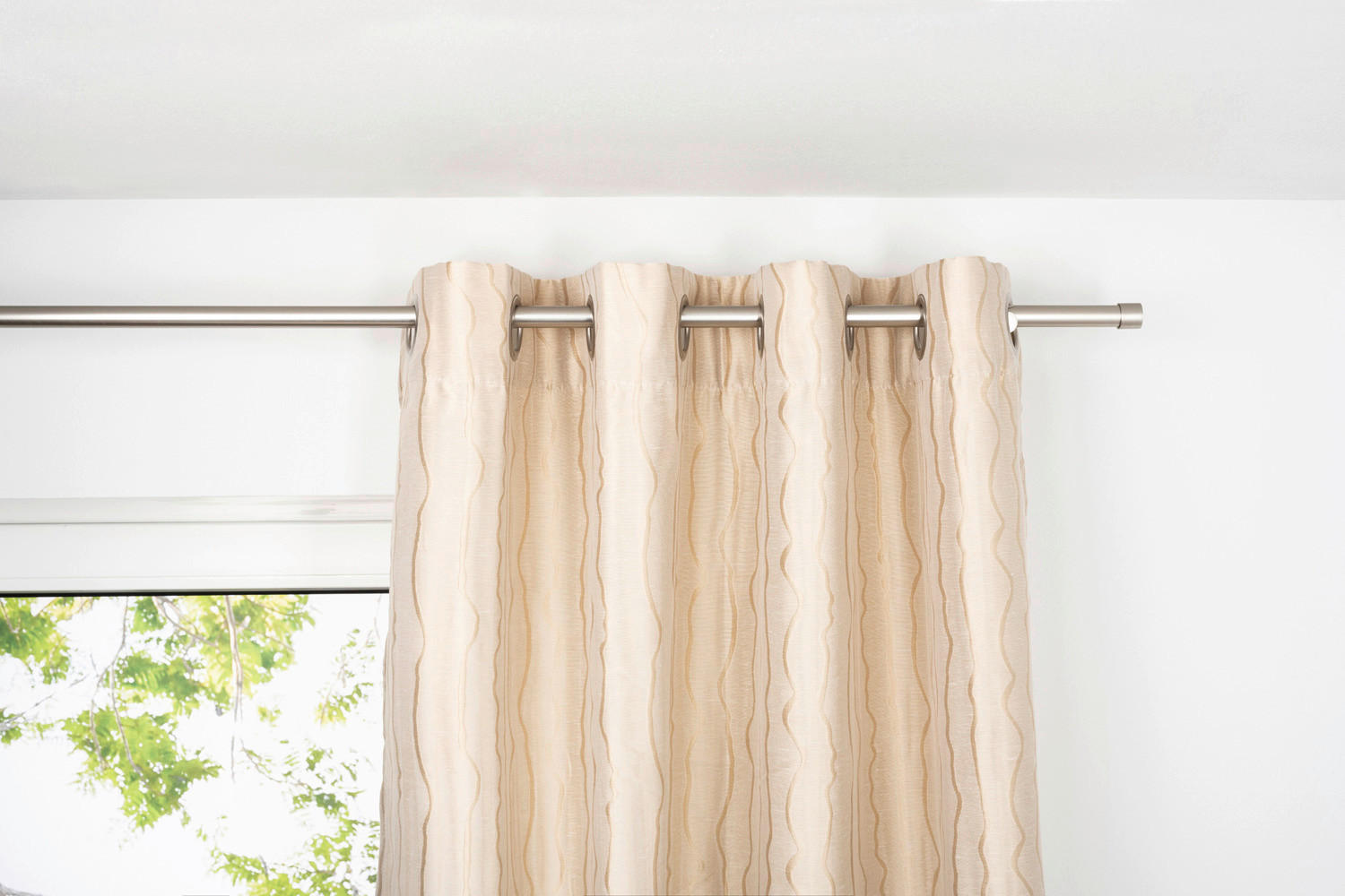 Ösenvorhang STREAM sand B/L: ca. 135x300 cm