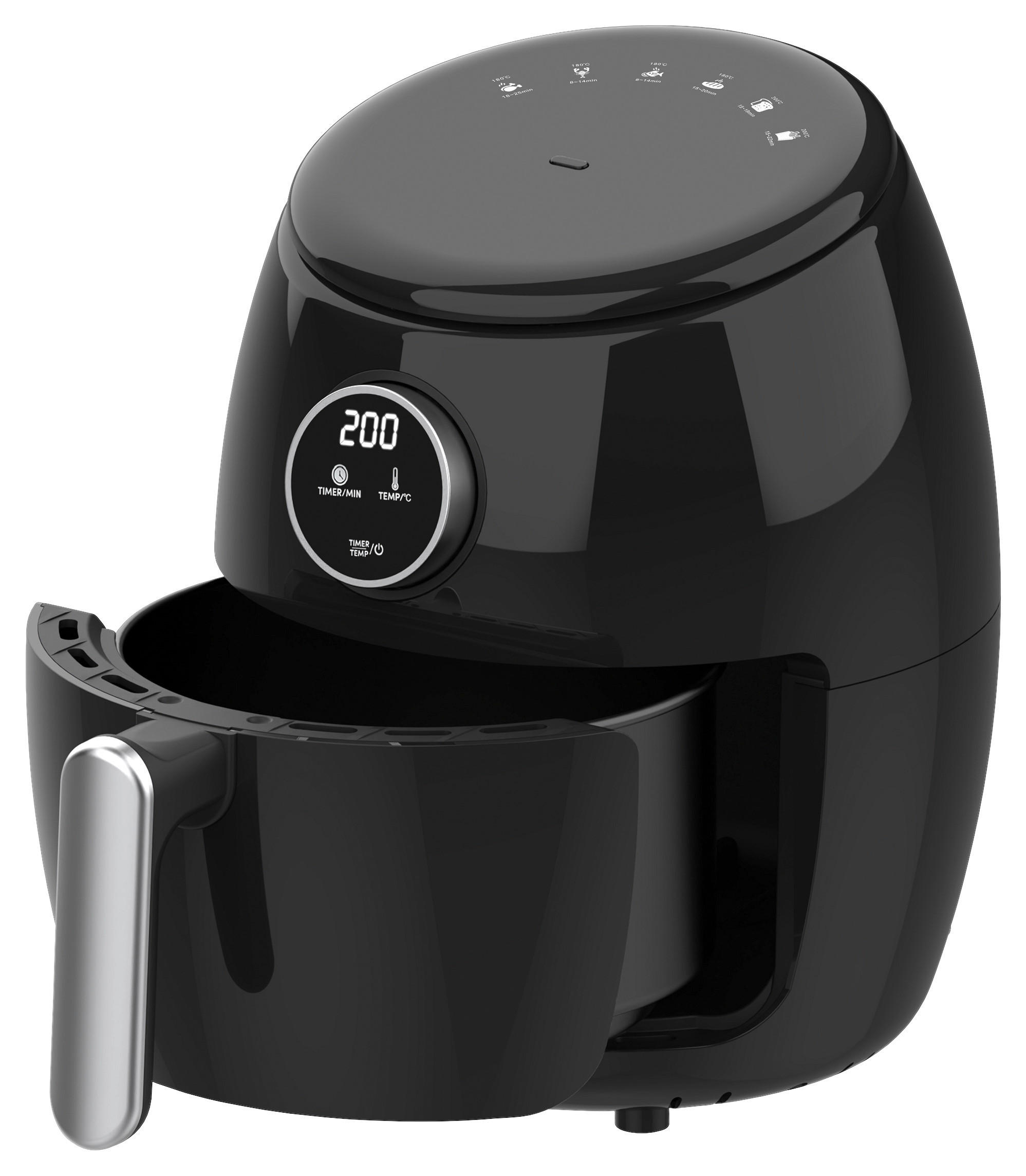 Emerio Heißluftfritteuse AF-132550.1 schwarz Kunststoff B/H/L: ca. 21,6x27,6x26,4 cm ca. 2 l