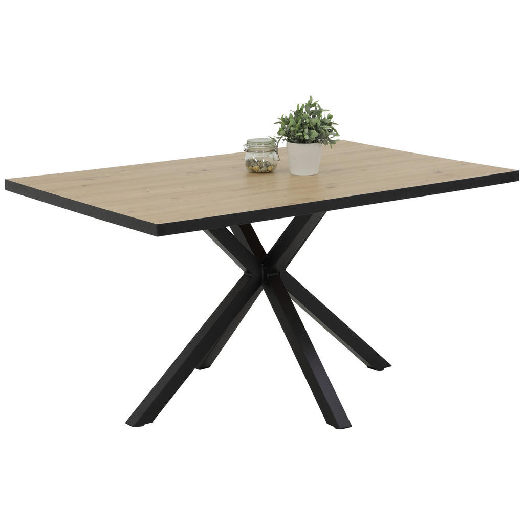 Thumbnail - Essgruppe Cleo III Eiche Holzwerkstoff B/H/T: ca. 140x76x90 cm