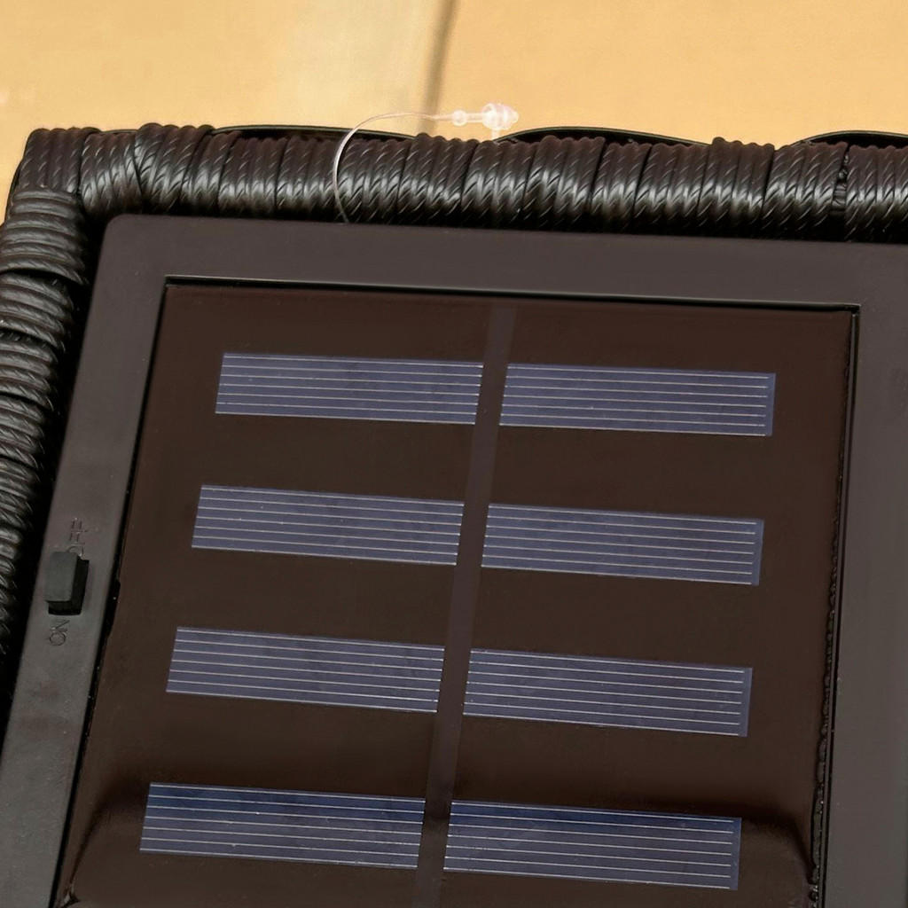 Thumbnail - Solarleuchte 867-130V00BK schwarz Polypropylen Edelstahl Polyrattan B/H/L: ca. 15,5x15,5x46 cm