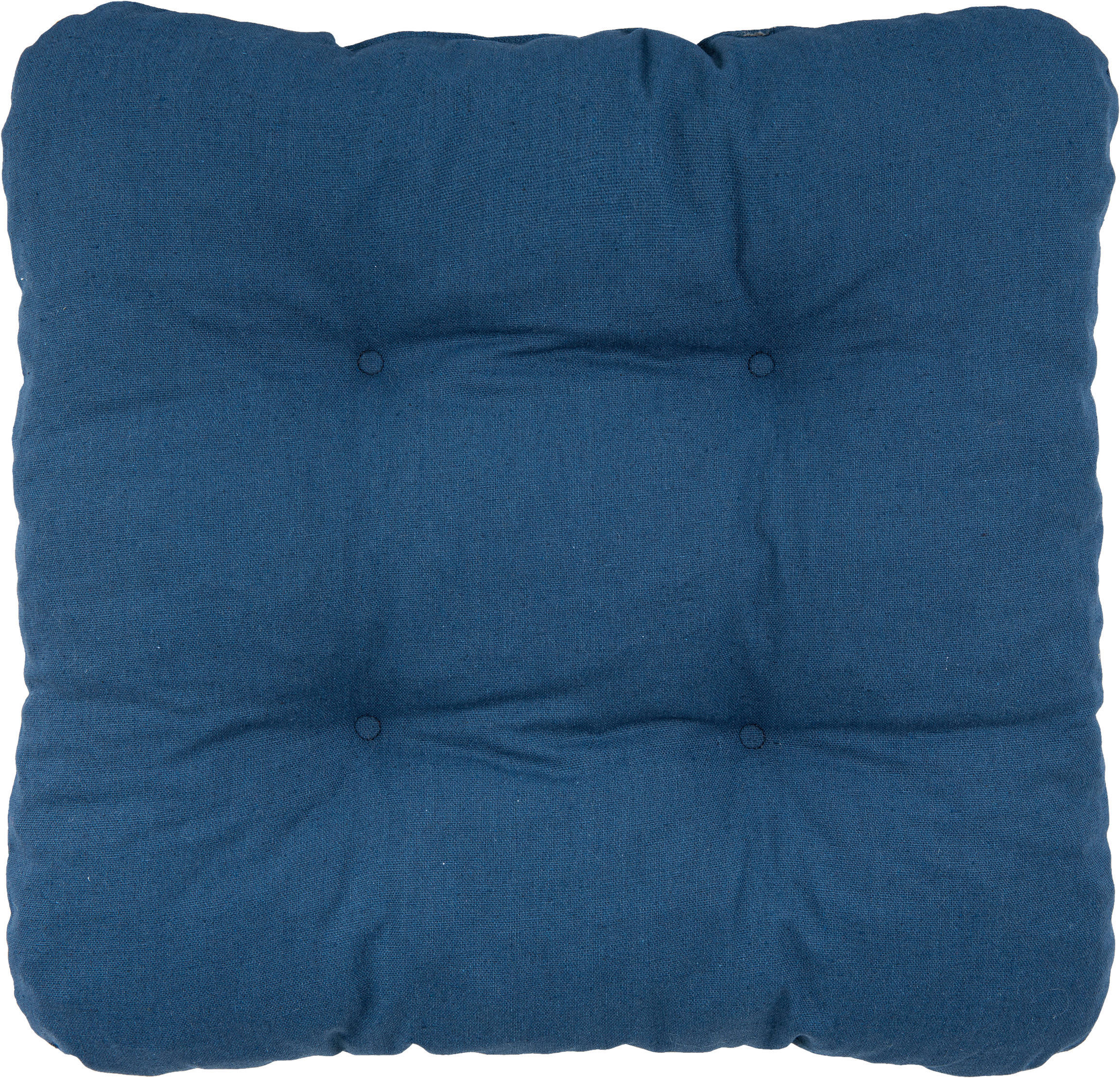 Sitzkissen Alina blau Polyester-Mischgewebe B/H/L: ca. 38x8x38 cm