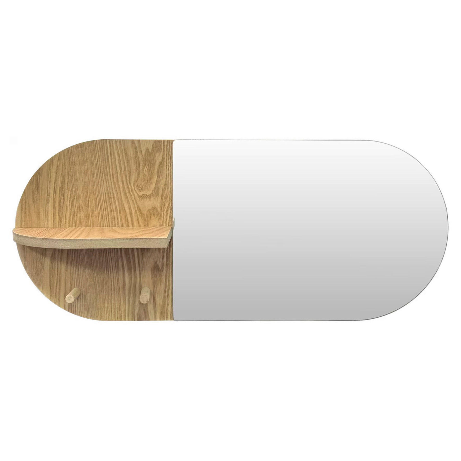 Thumbnail - Garderobenspiegel Franz Eiche Nachbildung B/H/T: ca. 59x25x11 cm