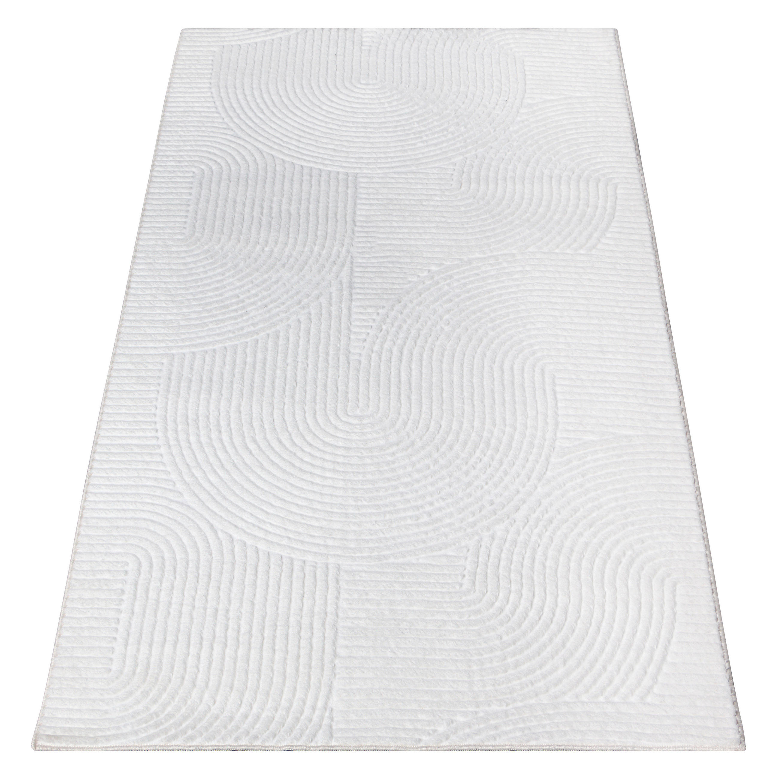 Thumbnail - Dinarsu Teppich Stilo offwhite B/L: ca. 80x150 cm