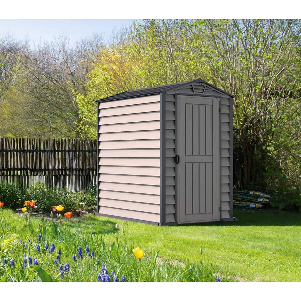 Thumbnail - VCM Gerätehaus grau B/H/L: ca. 104x192x180 cm