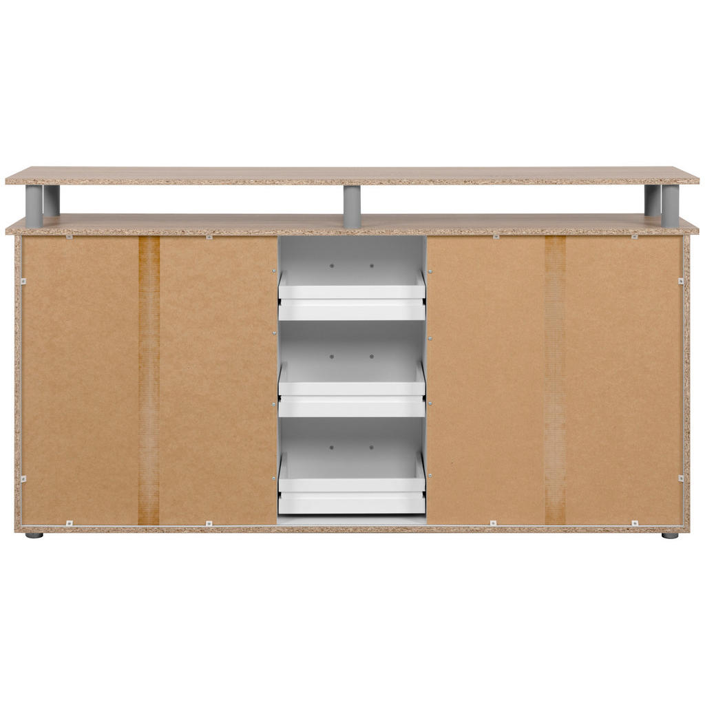 Thumbnail - Megakommode Nevada Eiche Sonoma Nachbildung B/H/T: ca. 155x84x35 cm