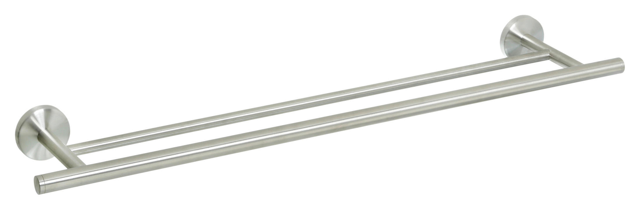 POCOline Doppel-Badetuchstange Milano Chrom Edelstahl H/T/L: ca. 5,5x14x70 cm