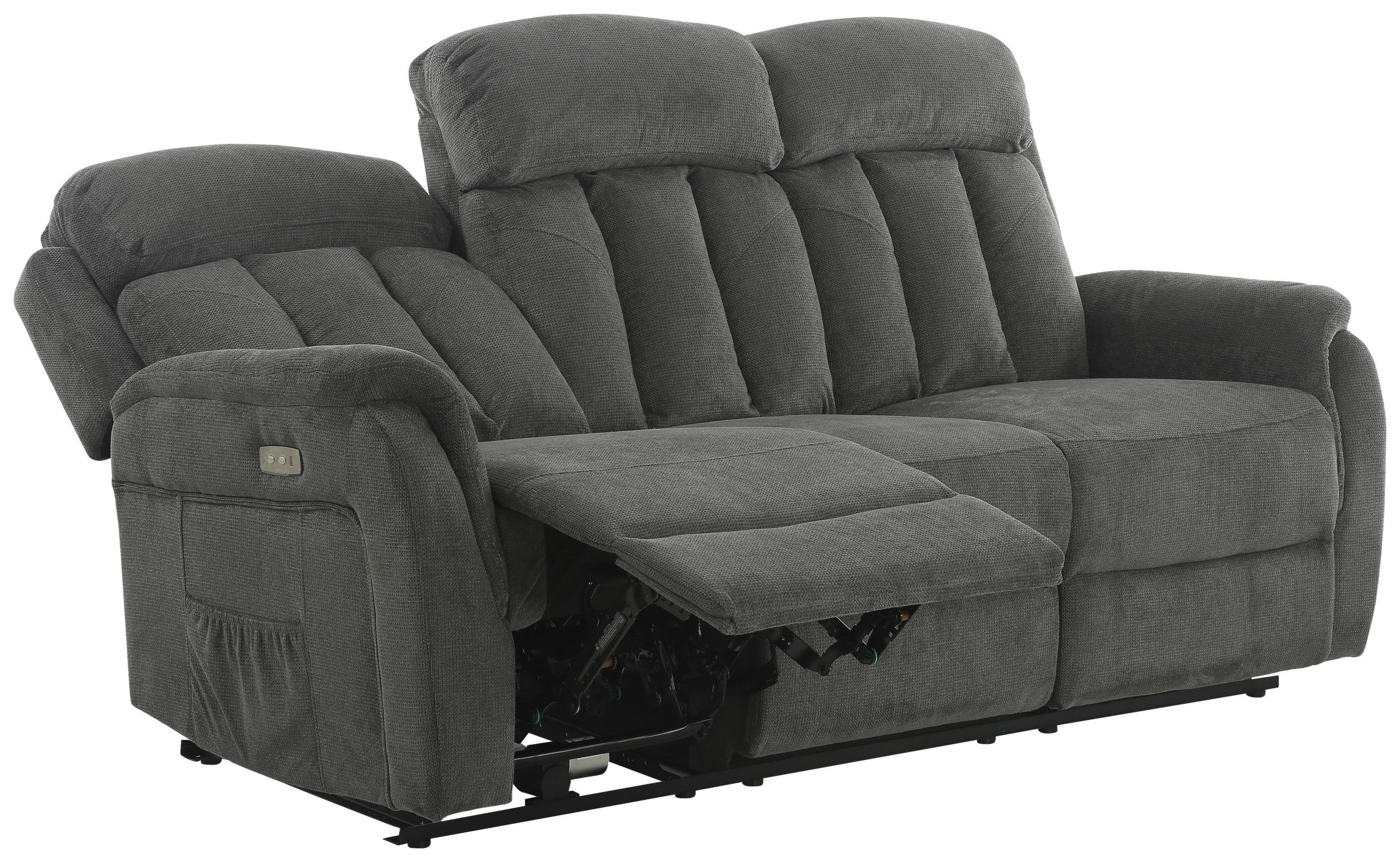 Thumbnail - Sofa FM-3216-3P grau Microfaser B/H/T: ca. 200x100x95 cm