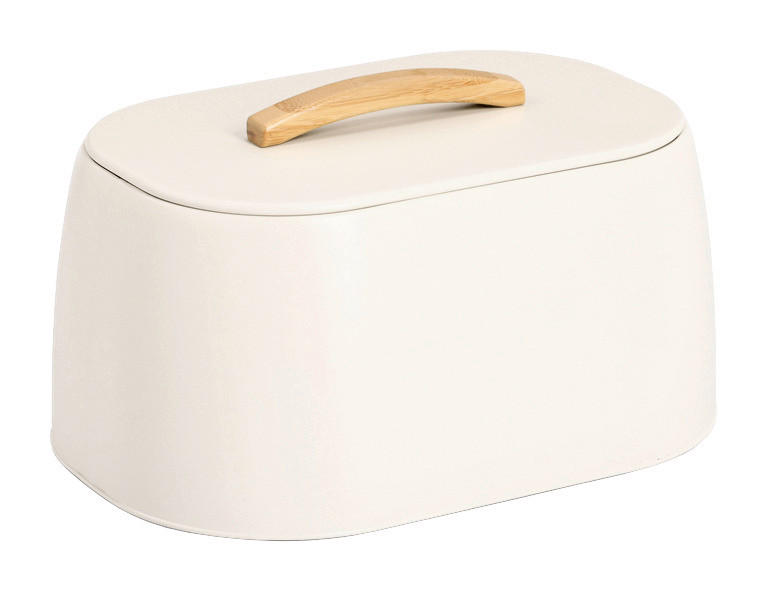 Zeller Brotkasten creme Metall B/H/L: ca. 23,5x18,3x33,5 cm
