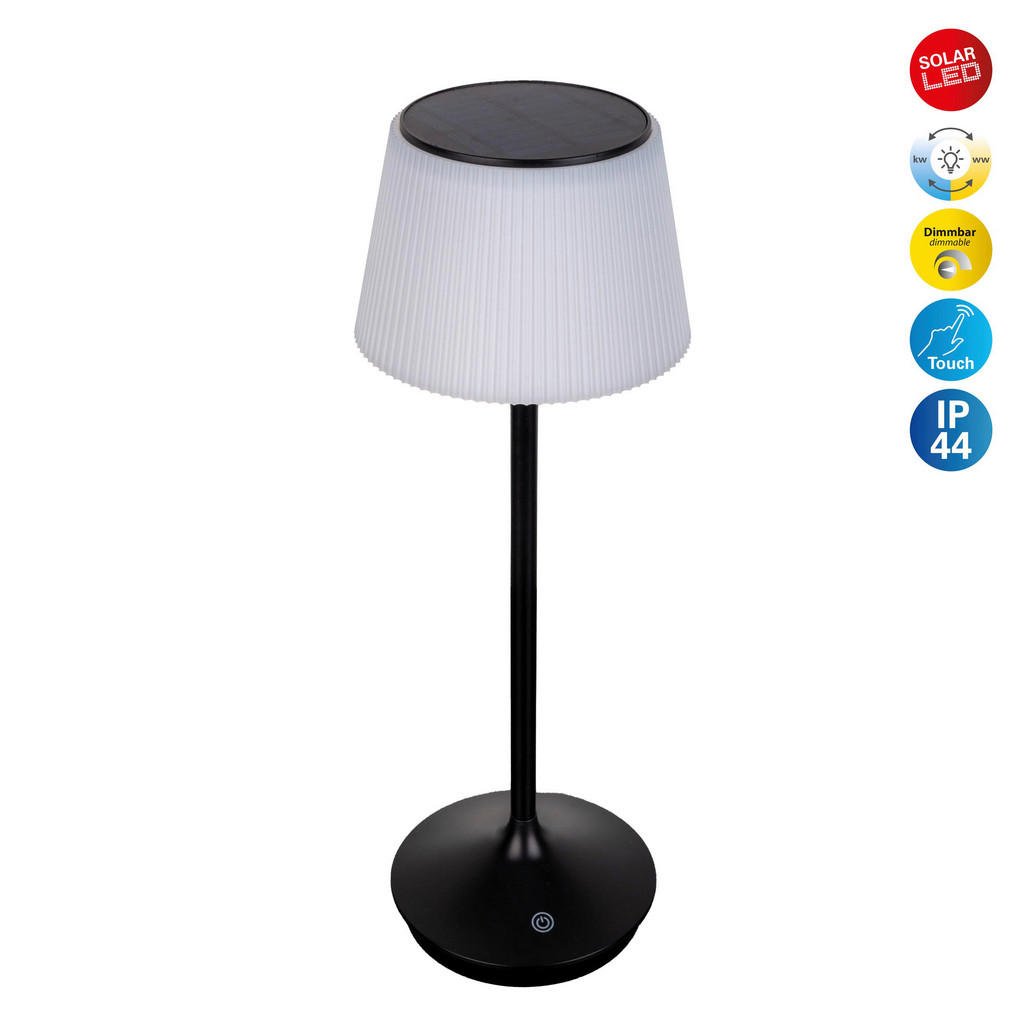 Thumbnail - Näve Leuchten Tischleuchte 5310722 schwarz Kunststoff Metall B/H/T: ca. 13x38x13 cm