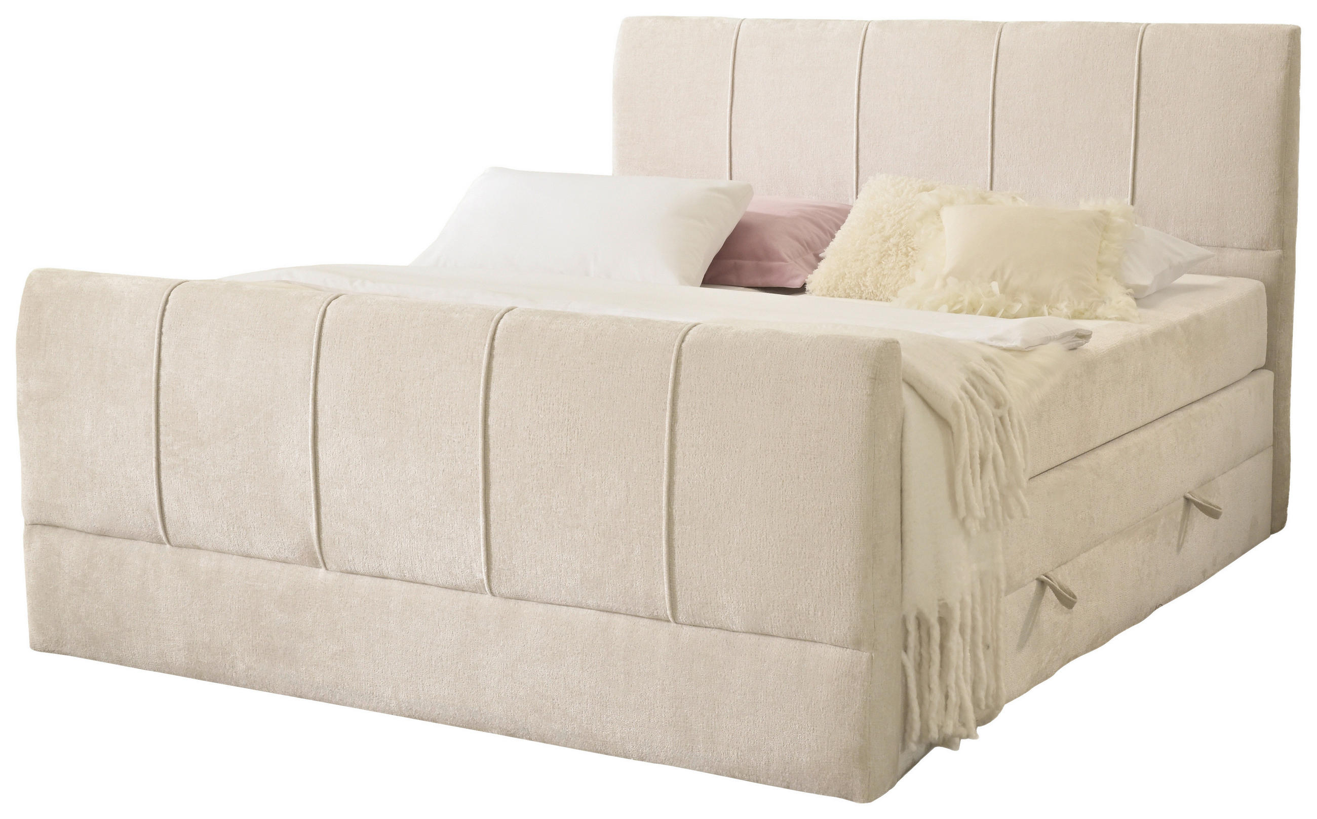 Thumbnail - Boxspringbett Harmony creme Liegefläche B/L: ca. 180x200 cm
