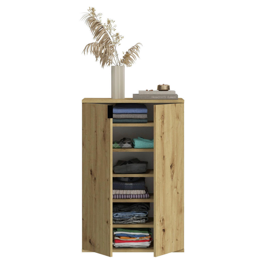 Thumbnail - Schuhkommode PROJEKT Eiche Artisan Nachbildung B/H/T: ca. 61x99x34 cm