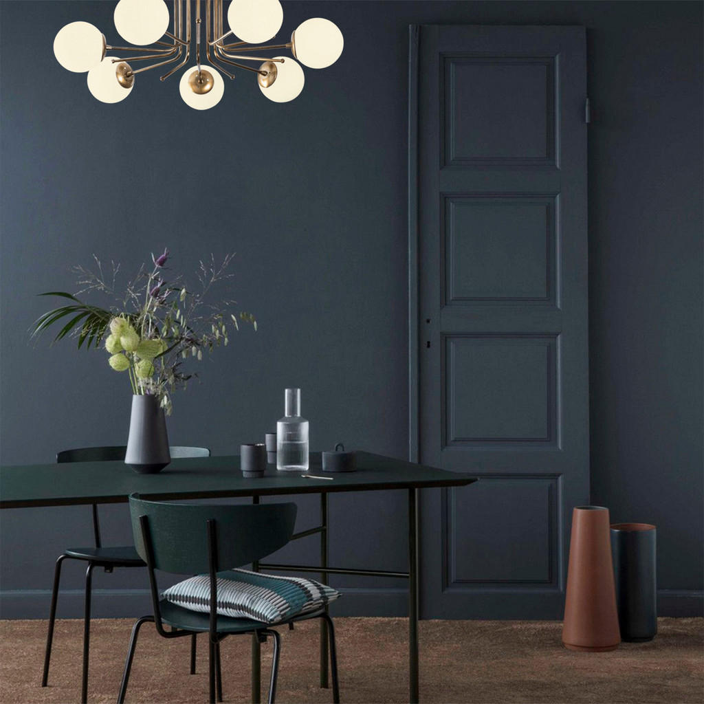 Thumbnail - Opviq Deckenleuchte Daisy weiß gold Eisen B/H/T/L/D: ca. 90x35x90x90x90 cm E27 7 Brennstellen