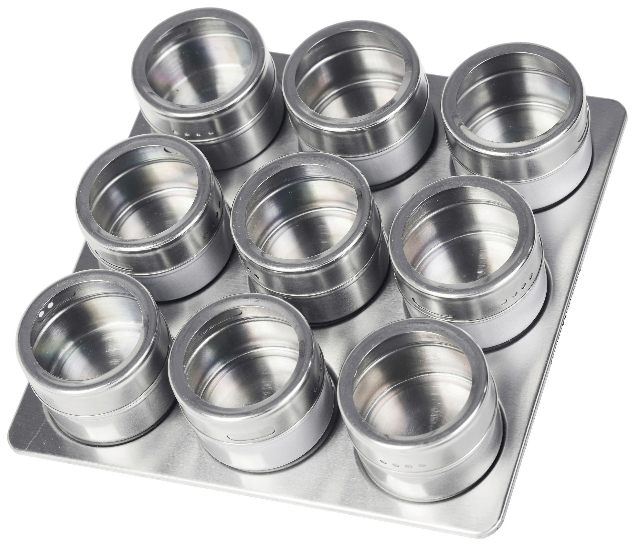 SCHÄFER Gewürzdosenset silber Edelstahl