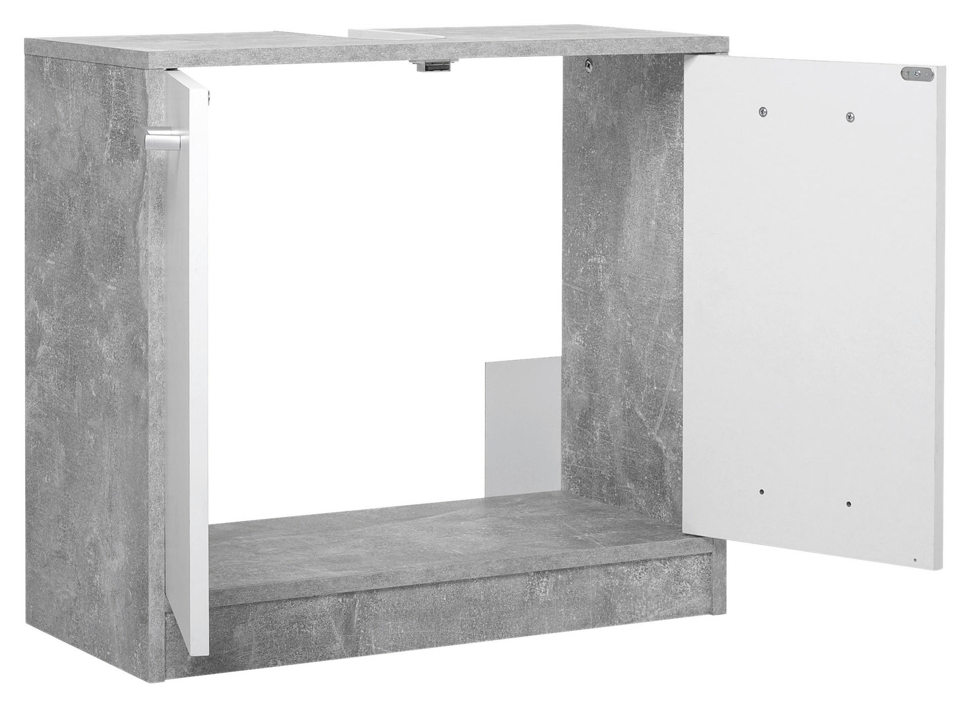 Thumbnail - Bad-Set Madeira Beton Optik weiß B/H/T: ca. 123x76,5x28 cm