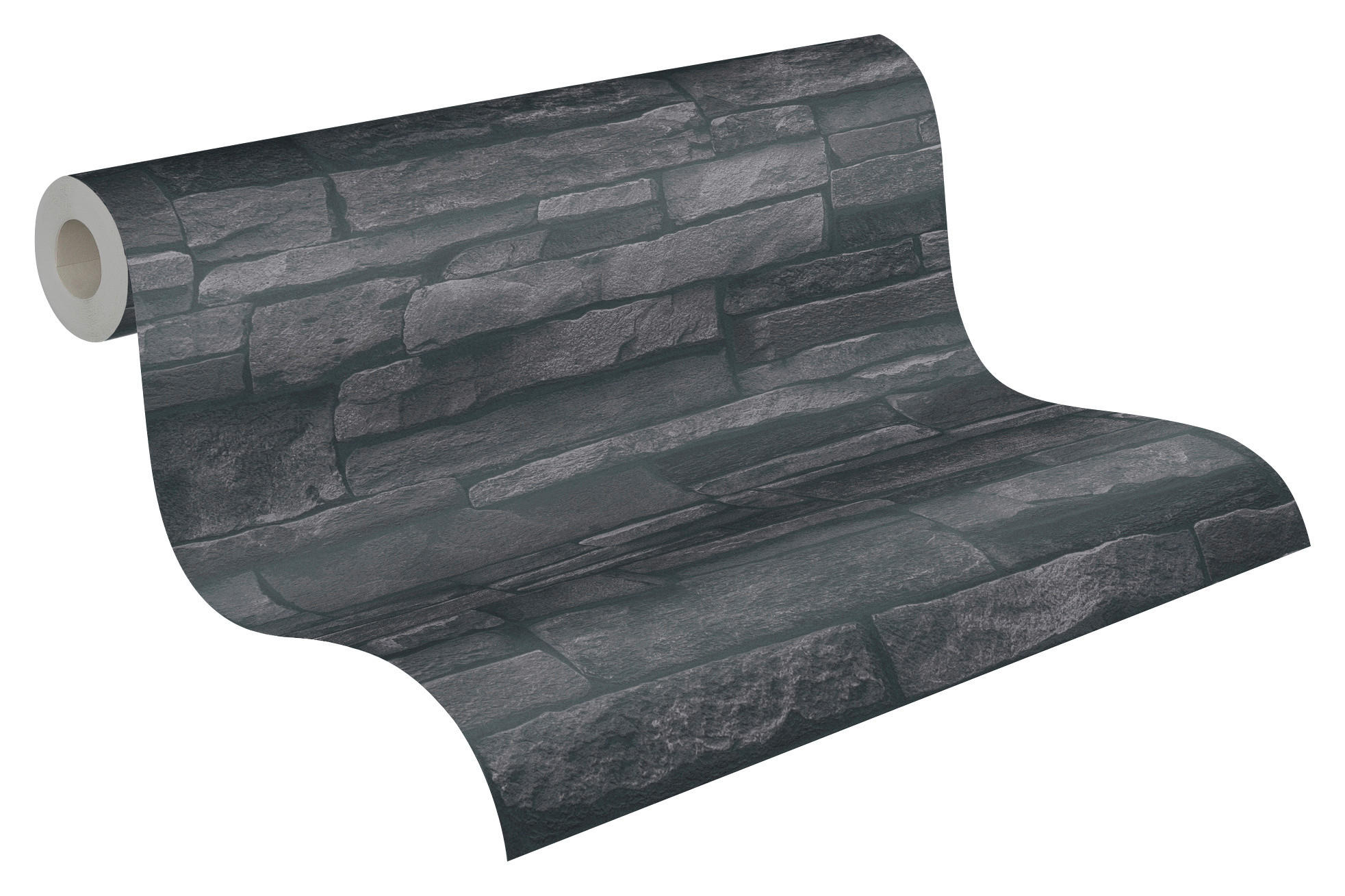 A.S.Creation Vliestapete anthrazit B/H/D: ca. 53x1005x8,5 cm