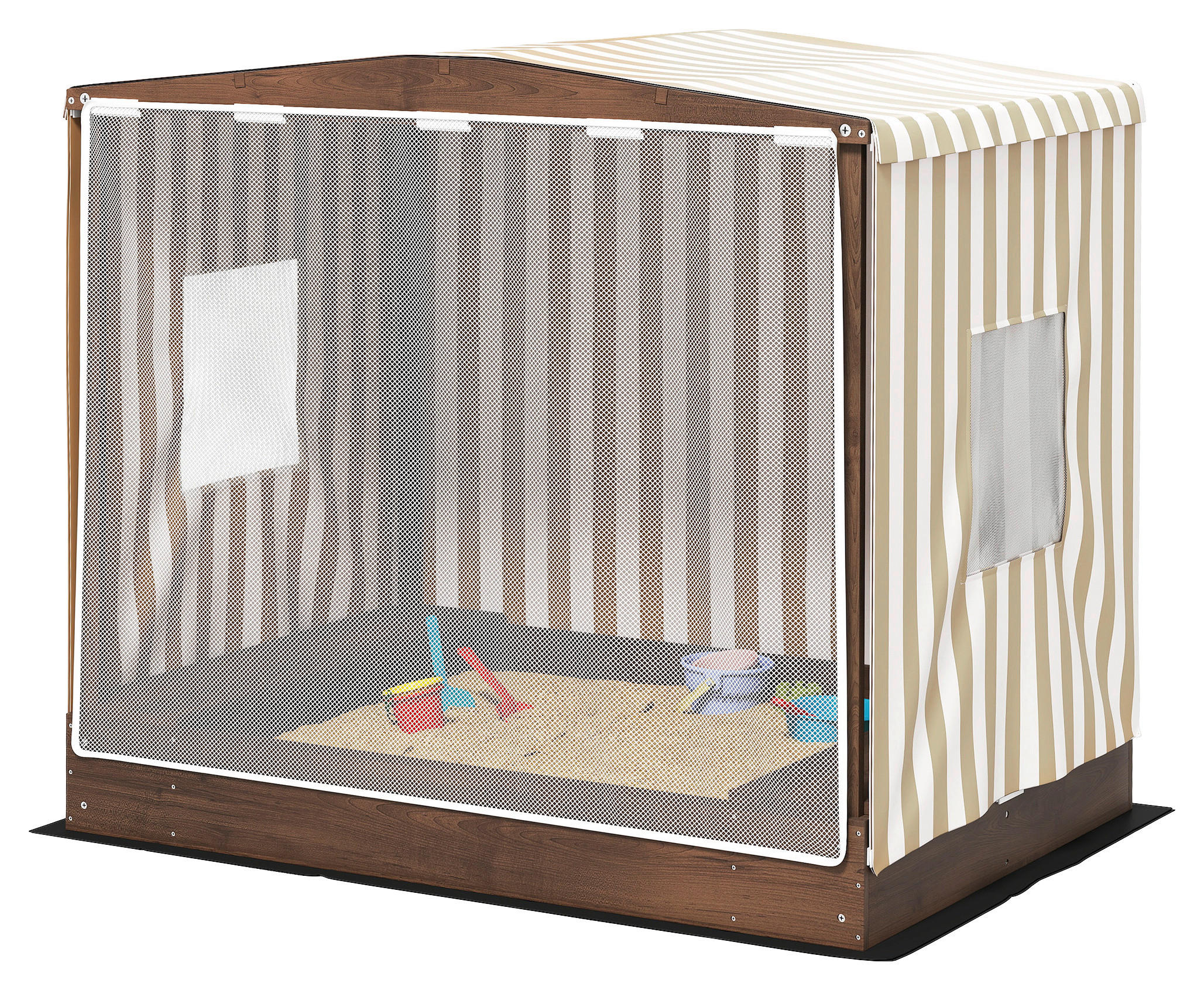 AIYAPLAY Sandkasten braun B/H/L: ca. 101,5x131x142 cm
