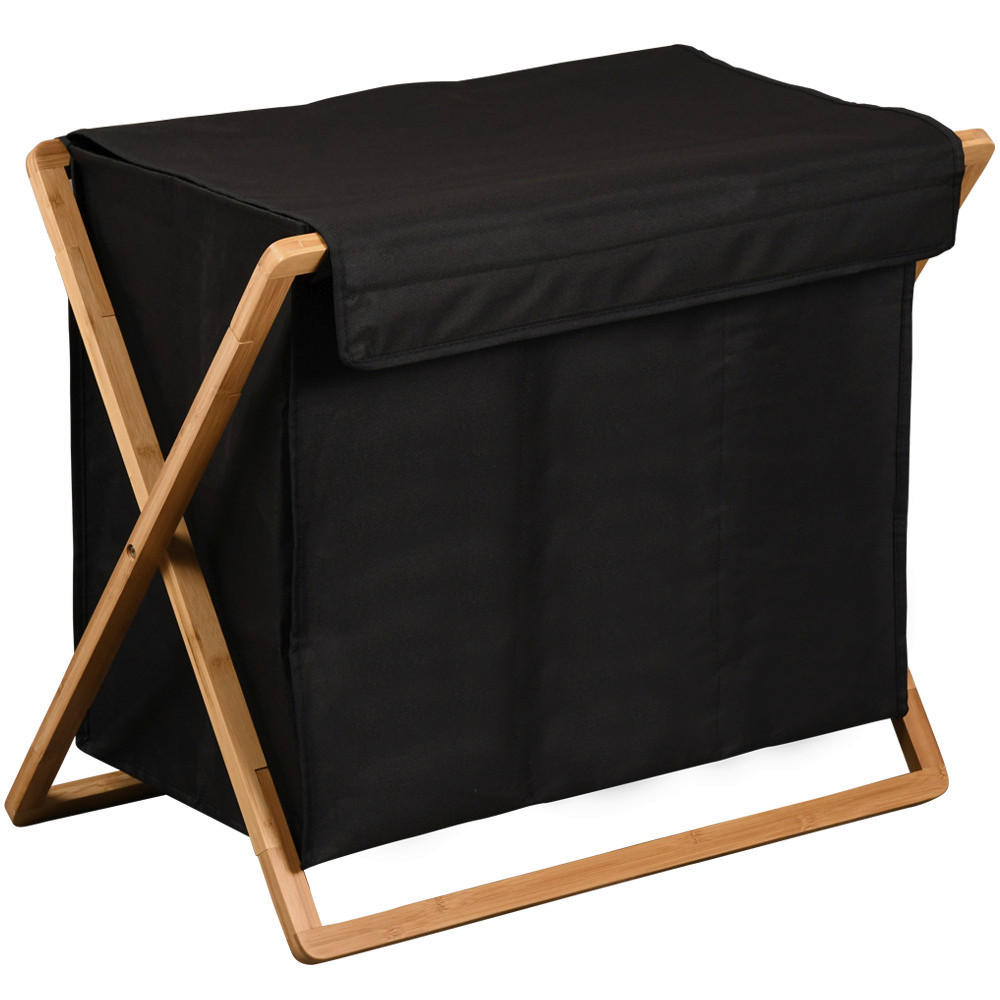 Kesper Wäschesammler braun Polyester B/H/L: ca. 19,5x7,5x71,3 cm
