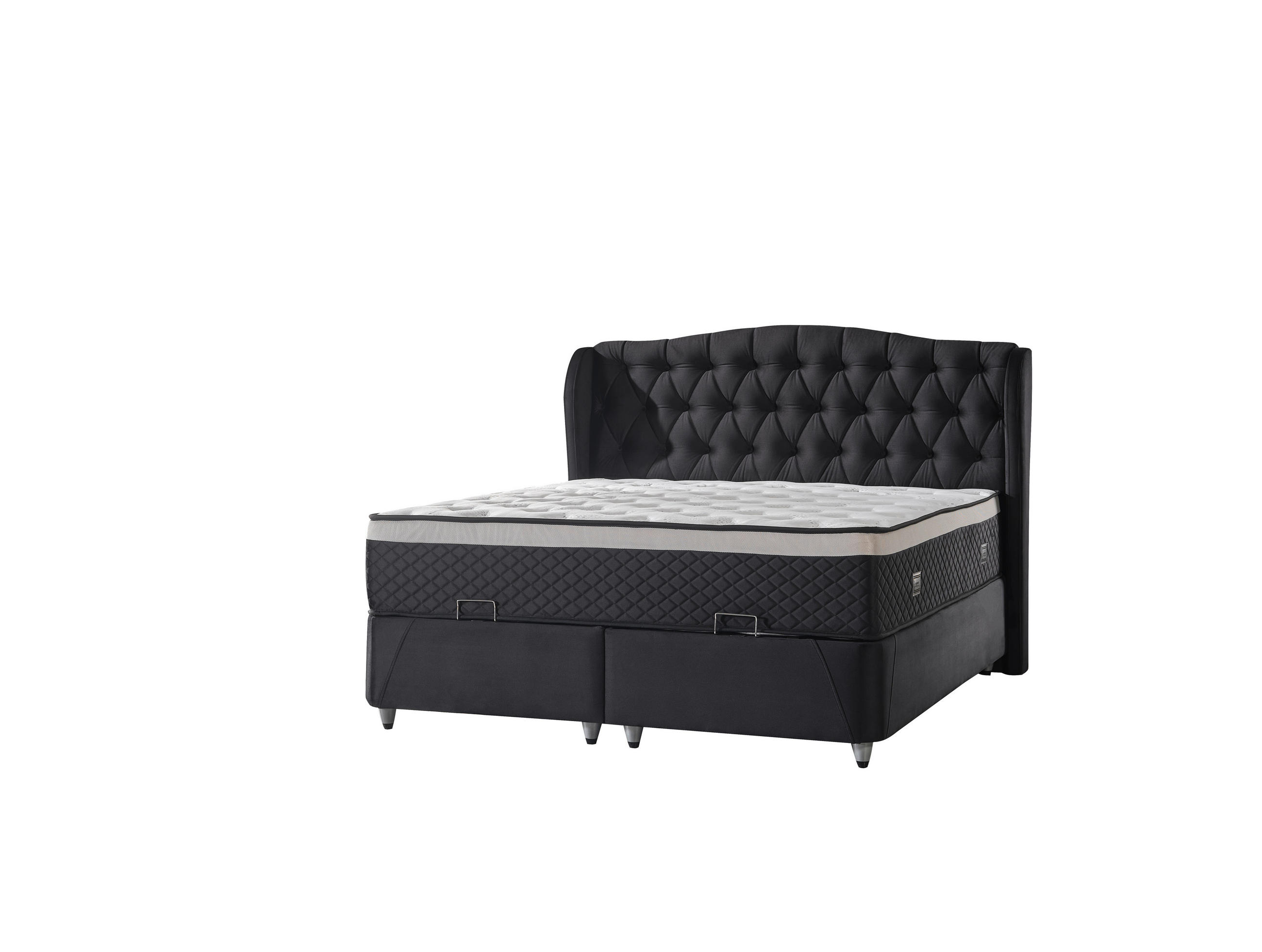 Thumbnail - Polsterbett Adriatic schwarz Liegefläche B/L: ca. 180x200 cm