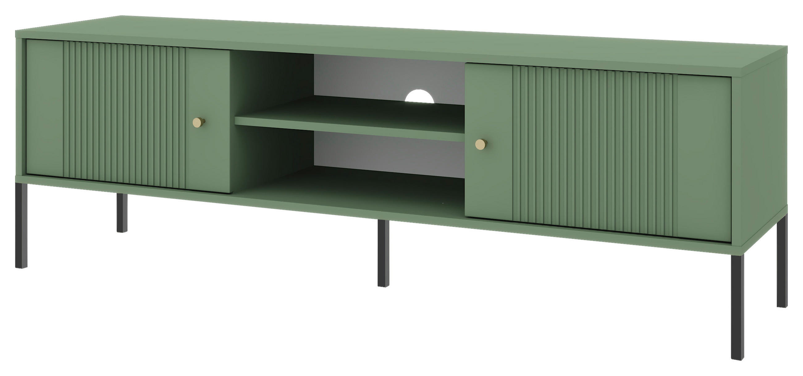 Thumbnail - TV-Lowboard ISEO grün B/H/T: ca. 154,5x50,5x39 cm