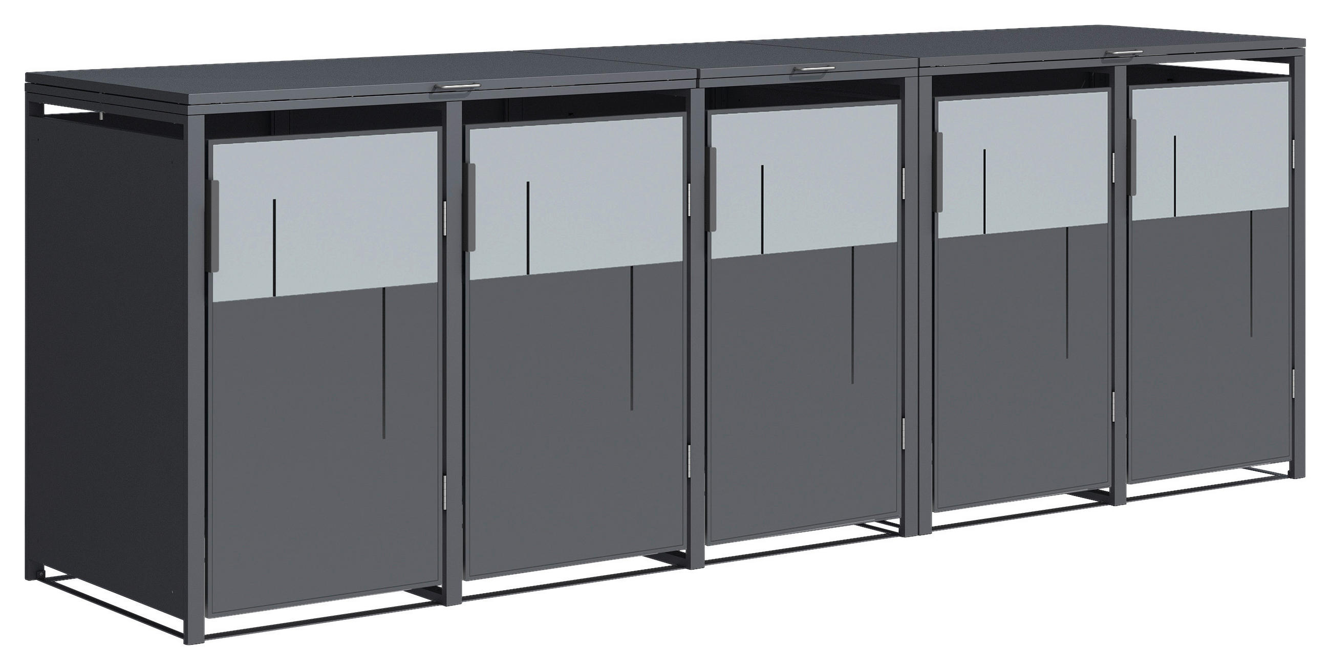 Westmann Mülltonnenbox Tonus anthrazit B/H/L: ca. 330x116x80 cm