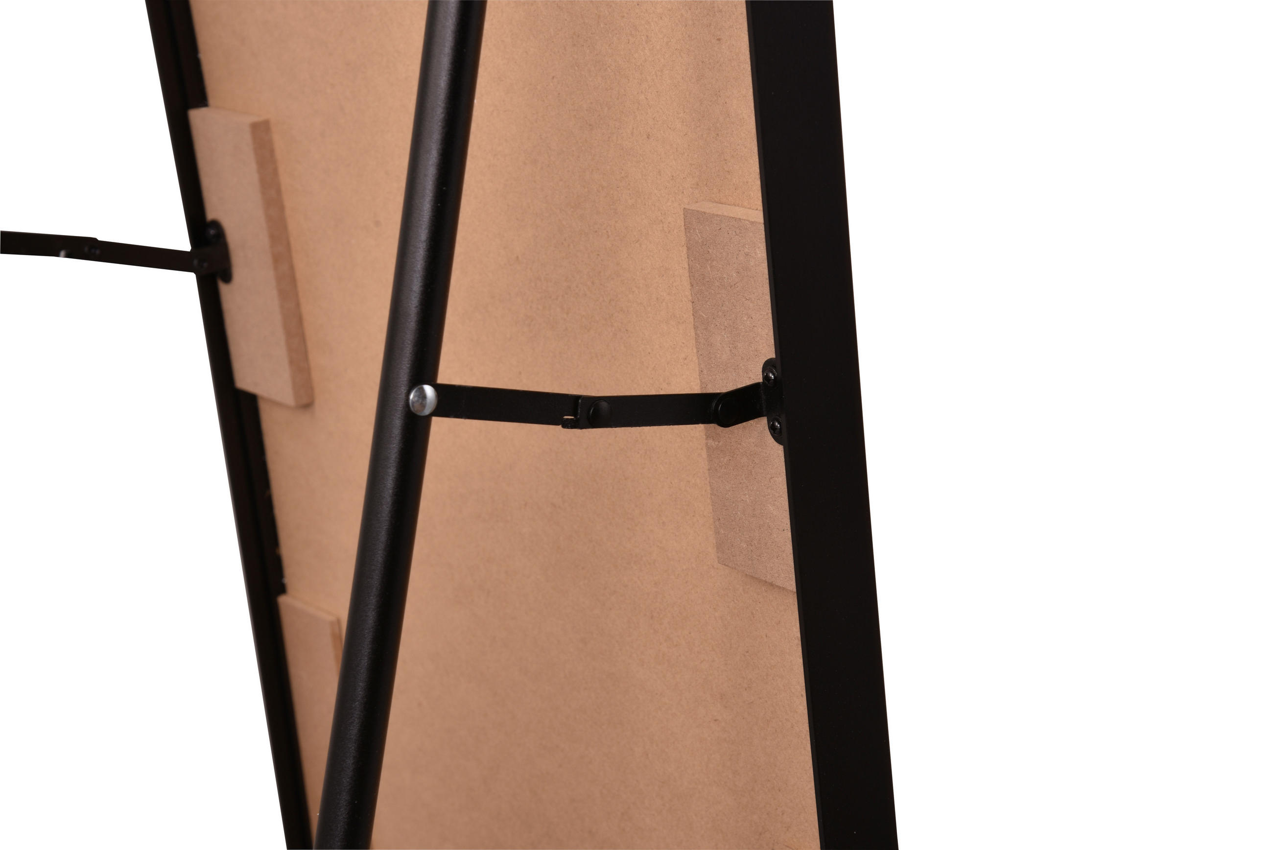 Thumbnail - Standspiegel Britt schwarz Metall B/H/T: ca. 40x160x3 cm