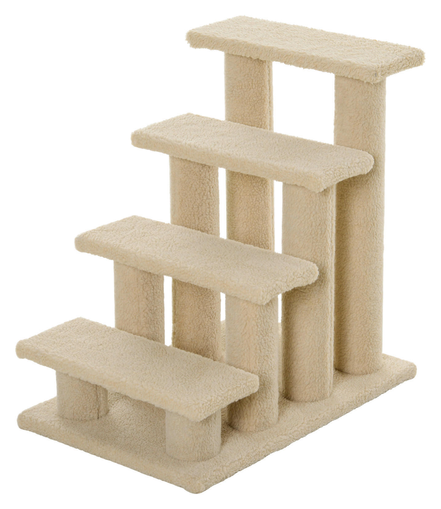 PawHut Katzentreppe hellbraun Spanplatte B/H/L: ca. 43x60x64 cm