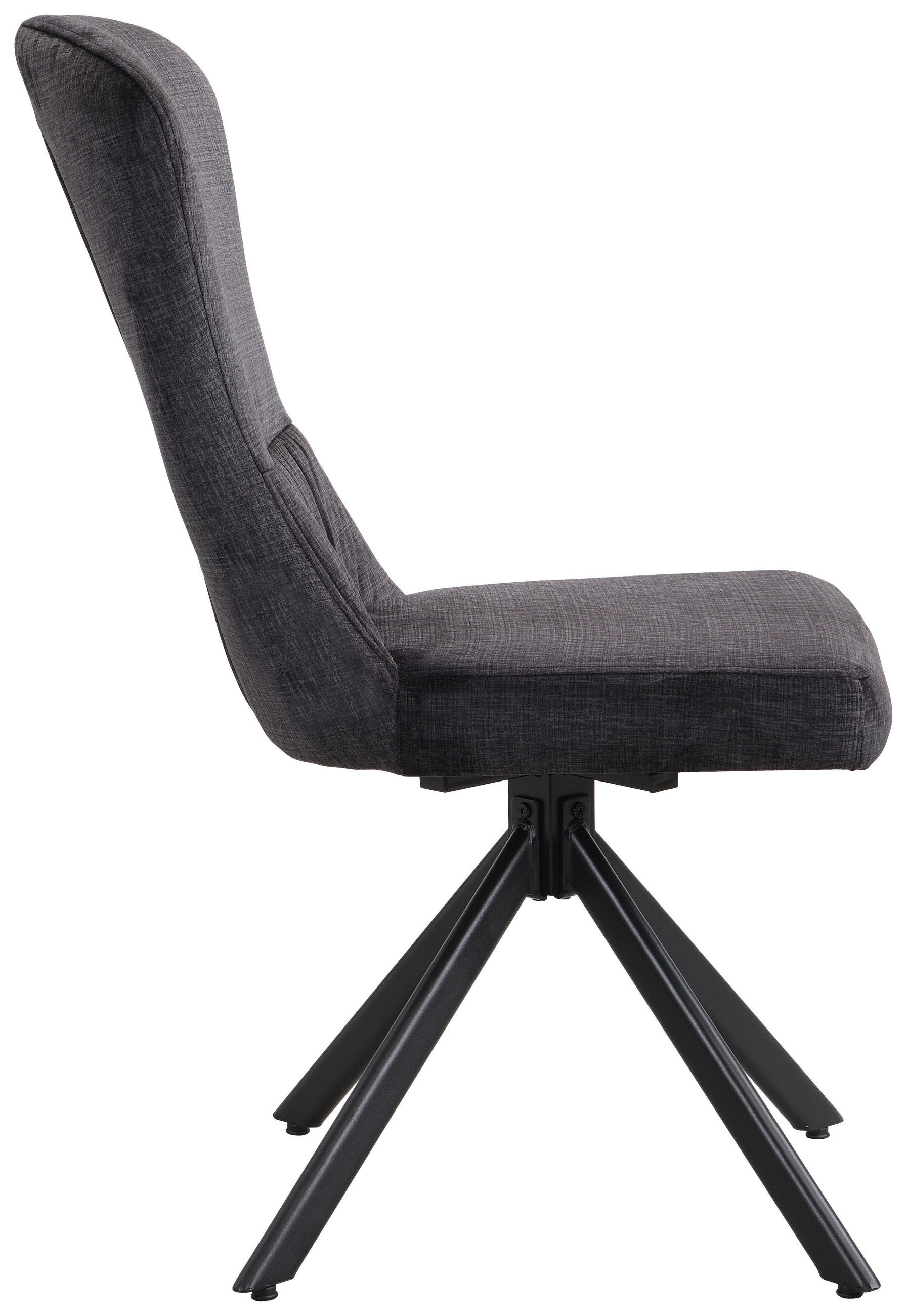 Thumbnail - Drehstuhl Kate anthrazit Samt B/H/T: ca. 51x97x67 cm