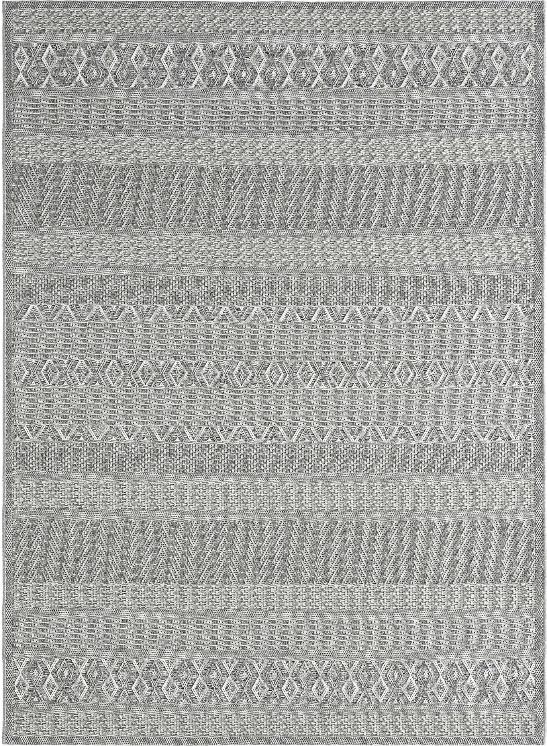 Thumbnail - Merinos Teppich Ottowa grau B/L: ca. 80x150 cm