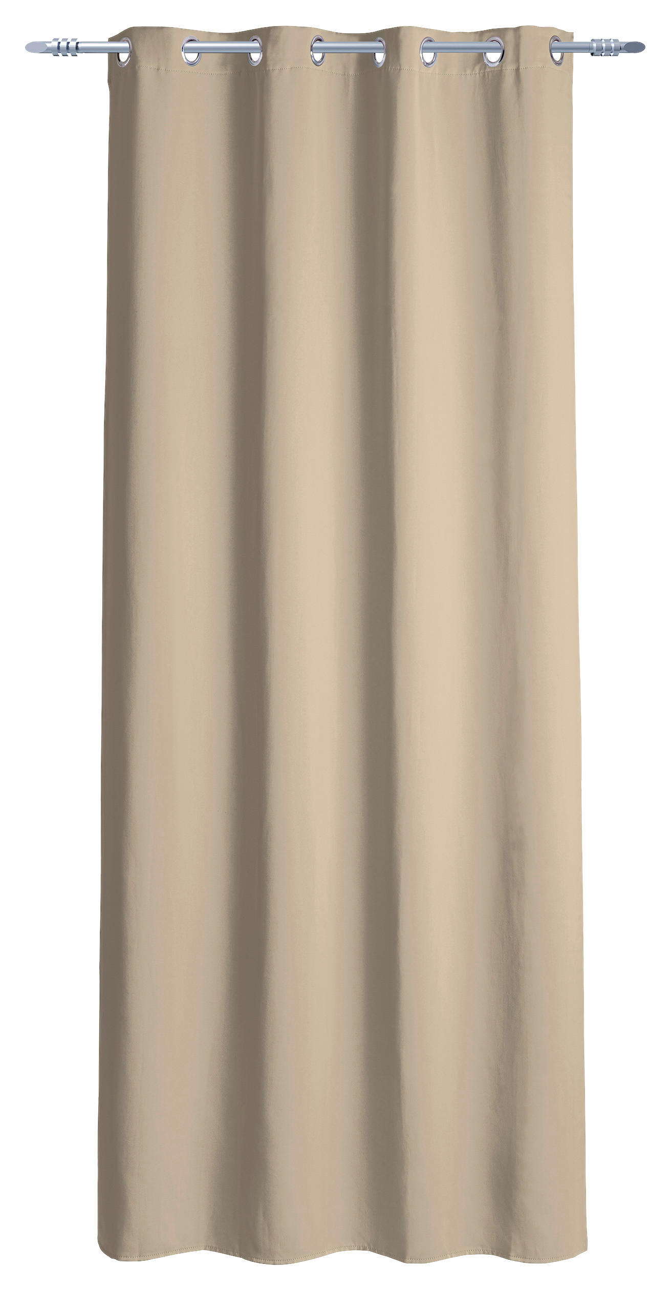 Thumbnail - Ösenvorhang Verona sand B/L: ca. 140x245 cm