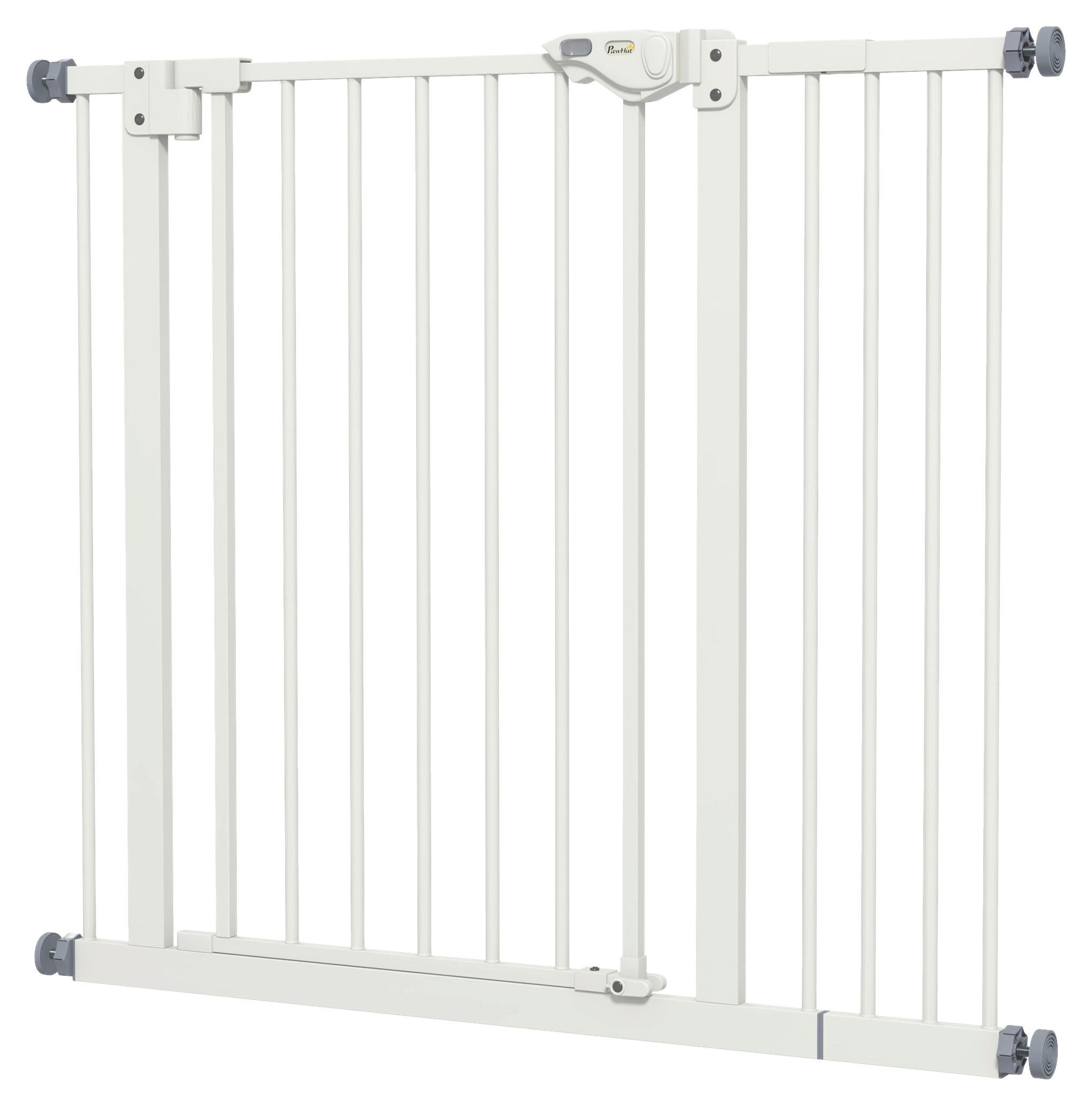 PawHut Türschutzgitter weiß B/H/L: ca. 2x77x94 cm