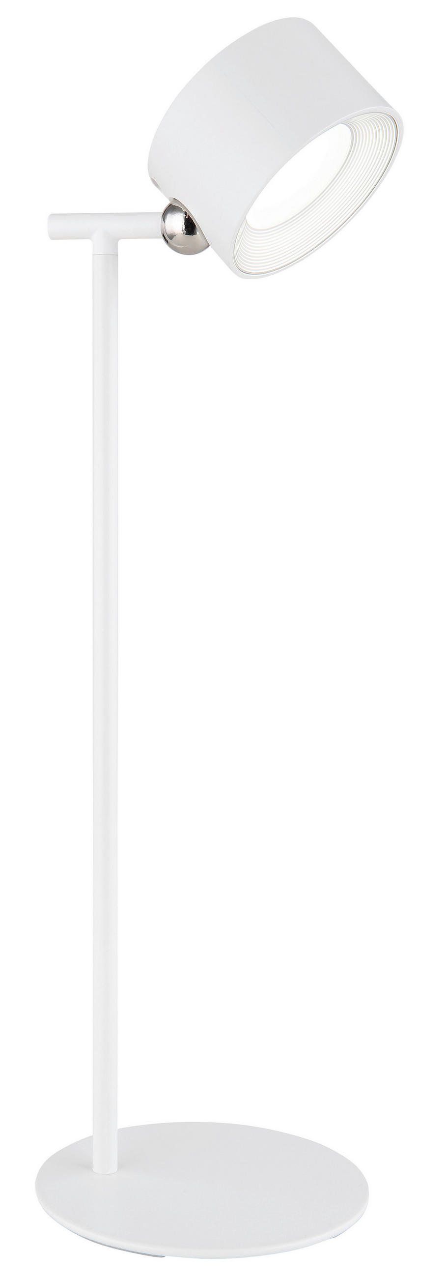 GLOBO LED-Tischleuchte weiß Kunststoff Metall B/H/T: ca. 12x35x13 cm