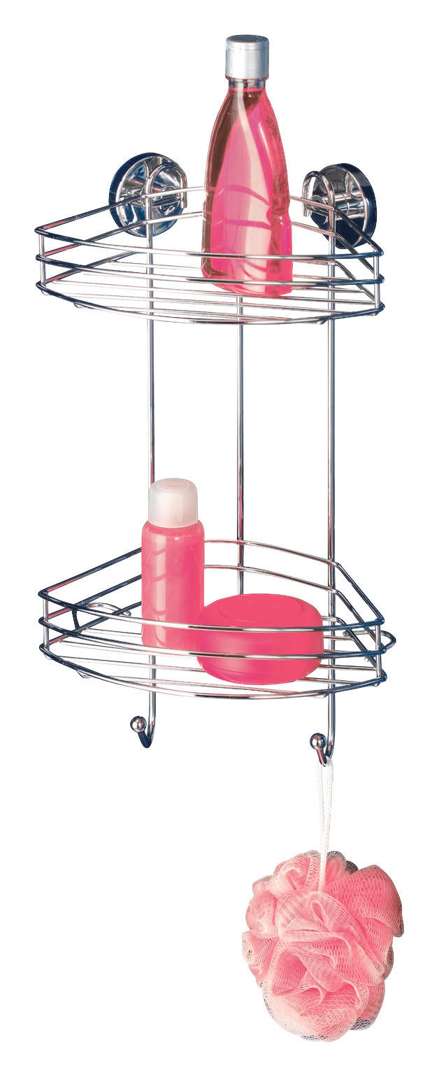 Eckregal Chrom Stahl B/H/L: ca. 23x43x21 cm