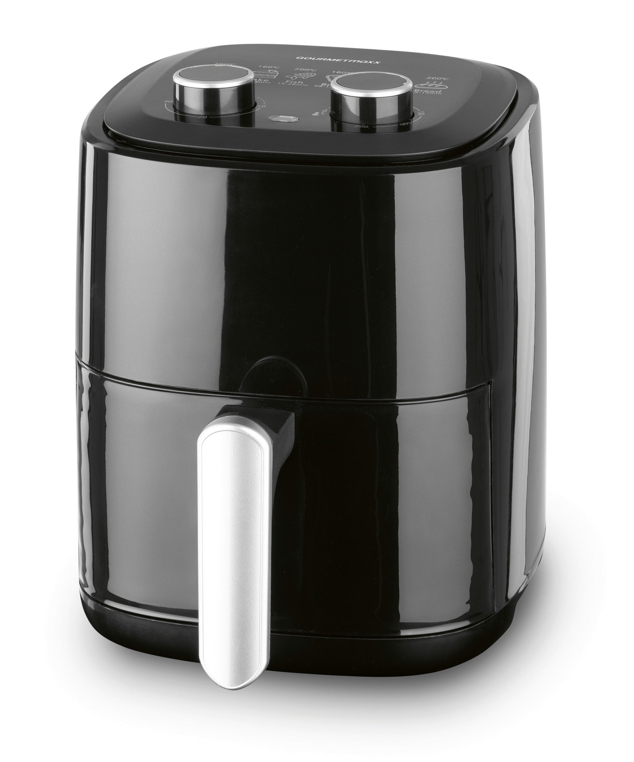 GOURMETmaxx Heißluftfritteuse schwarz Metall B/H/L: ca. 22,5x29,5x29 cm ca. 3,1 l