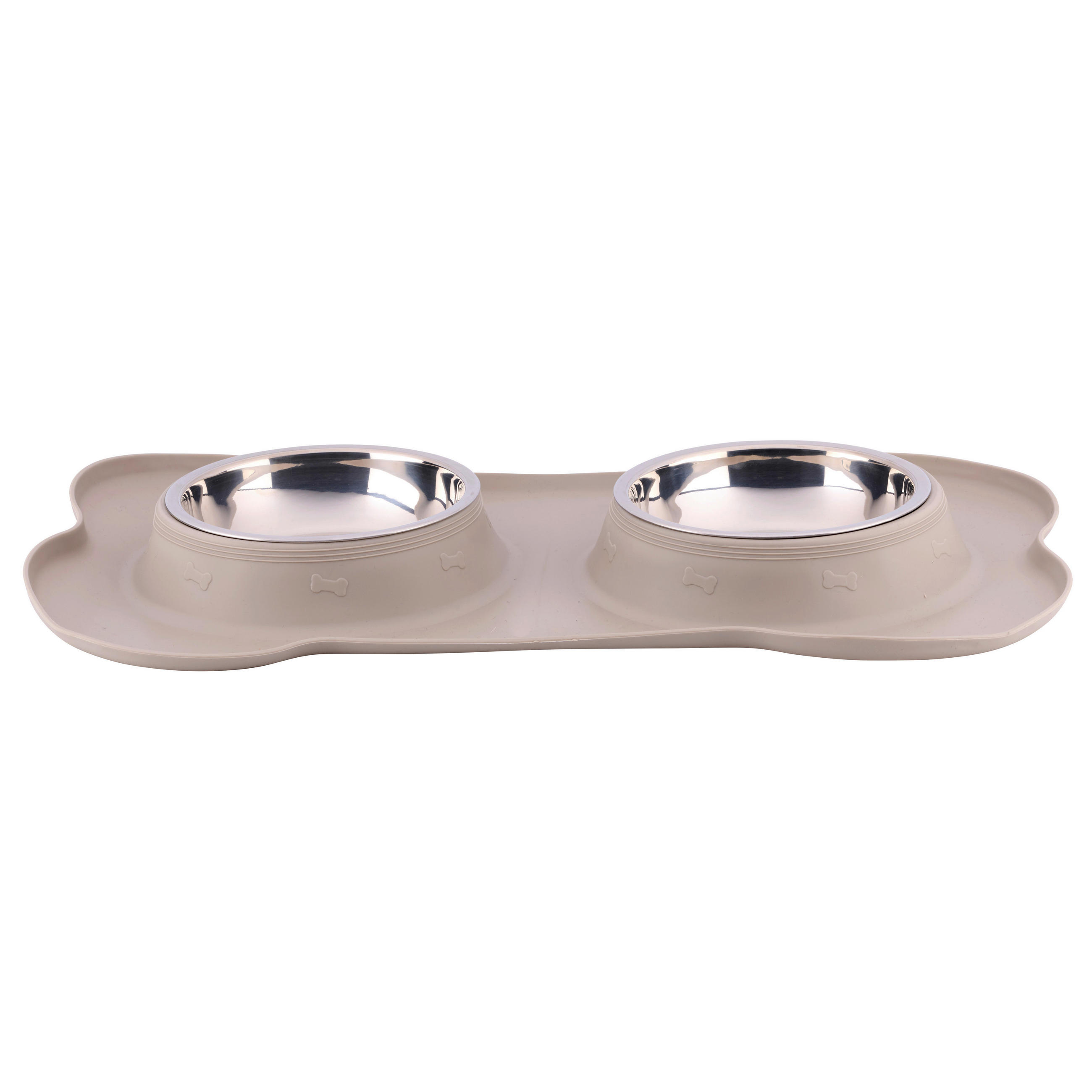 Futternapf silber Edelstahl