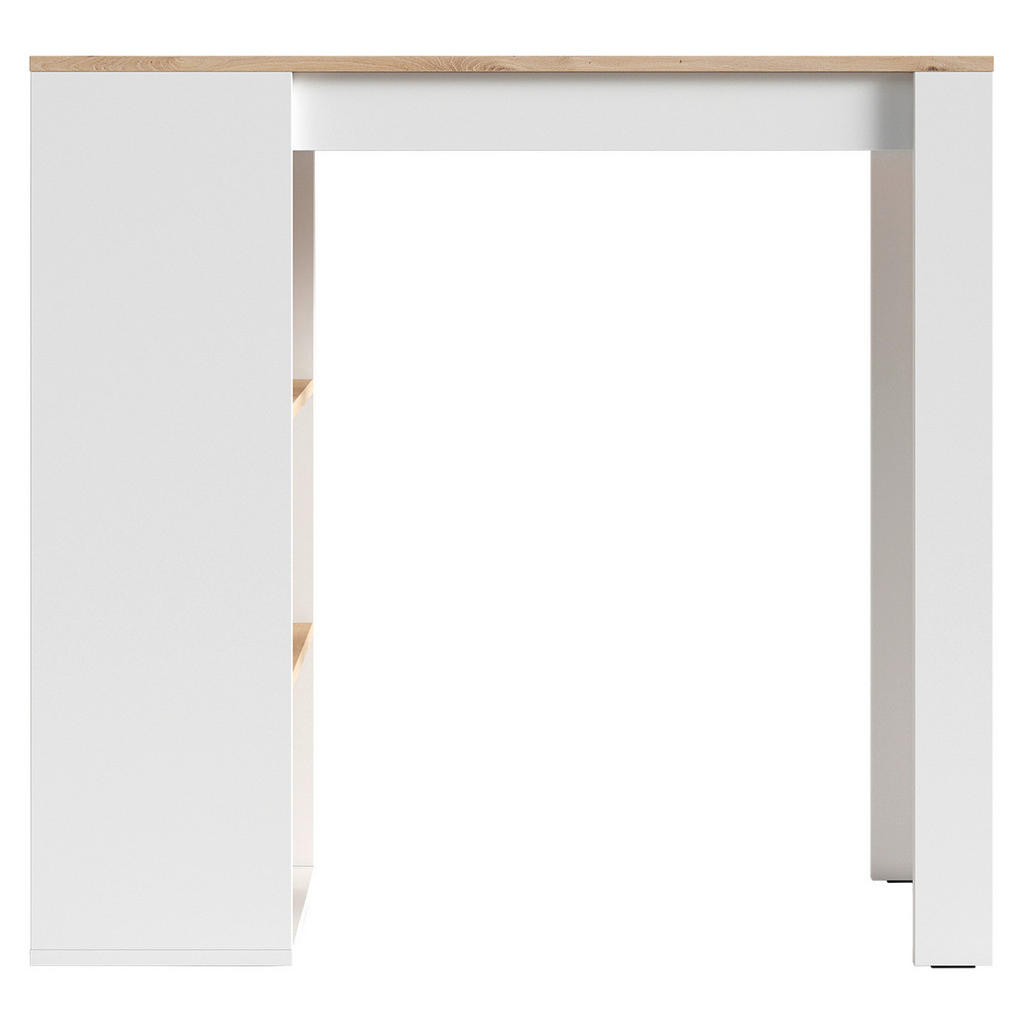 Thumbnail - Bartisch MOBY Eiche Artisan Nachbildung weiß B/H/T: ca. 110x104x50 cm