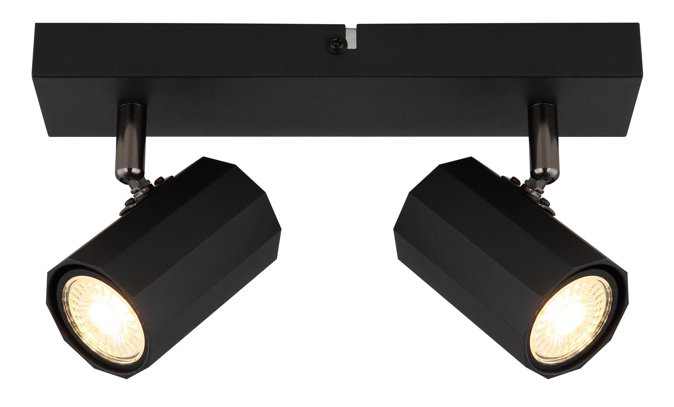 Thumbnail - GLOBO Spot JAMES 57918-2B mattschwarz Metall B/H/L: ca. 26x14,5x6 cm GU10 2 Brennstellen