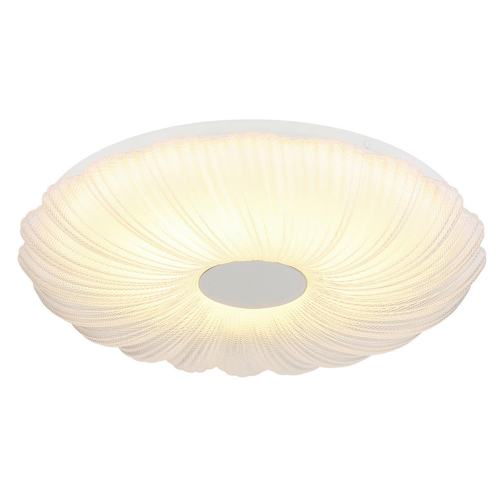 Thumbnail - GLOBO Deckenleuchte weiß Satiniert Opal Metall Kunststoff H/D: ca. 7x38 cm 1 Brennstellen