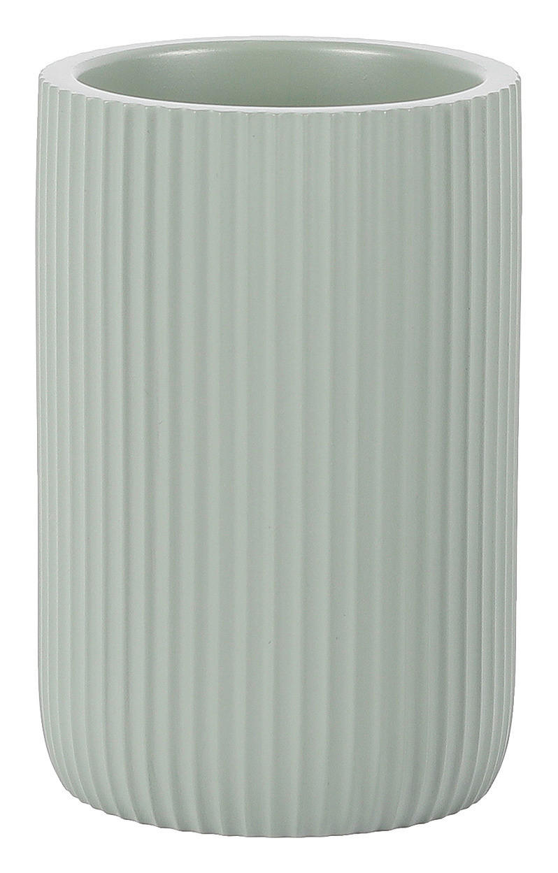 Zahnputzbecher Samos grün Polyresin