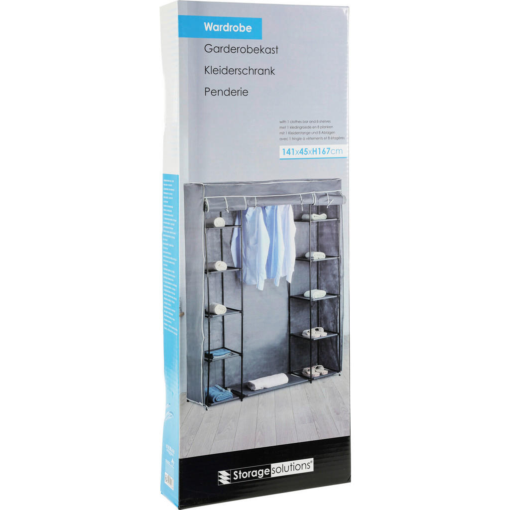 Thumbnail - Kleiderschrank anthrazit Stahl