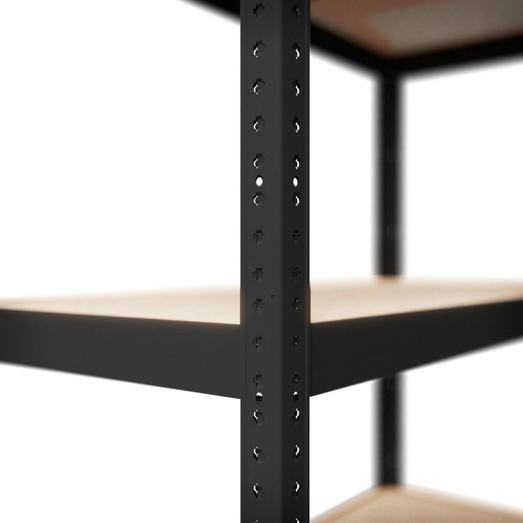 Thumbnail - Regal schwarz B/H/T: ca. 90x180x60 cm